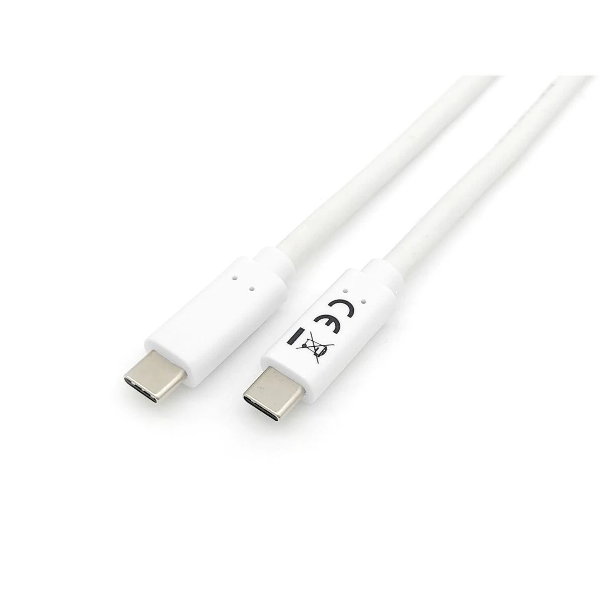 USB kabelis Equip USB-C - USB-C 2 m Balta (128362)