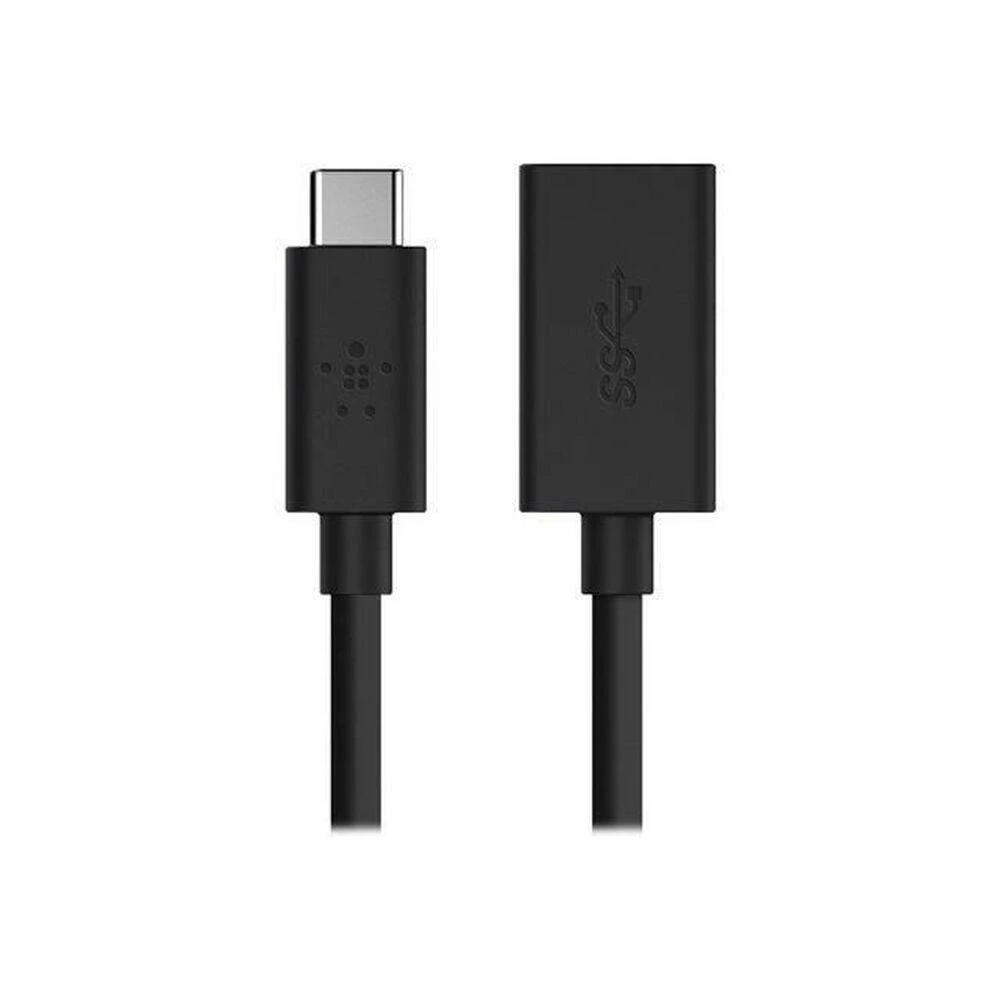 Belkin F2CU036BTBLK USB-C - USB-A 0.14m juoda M/F