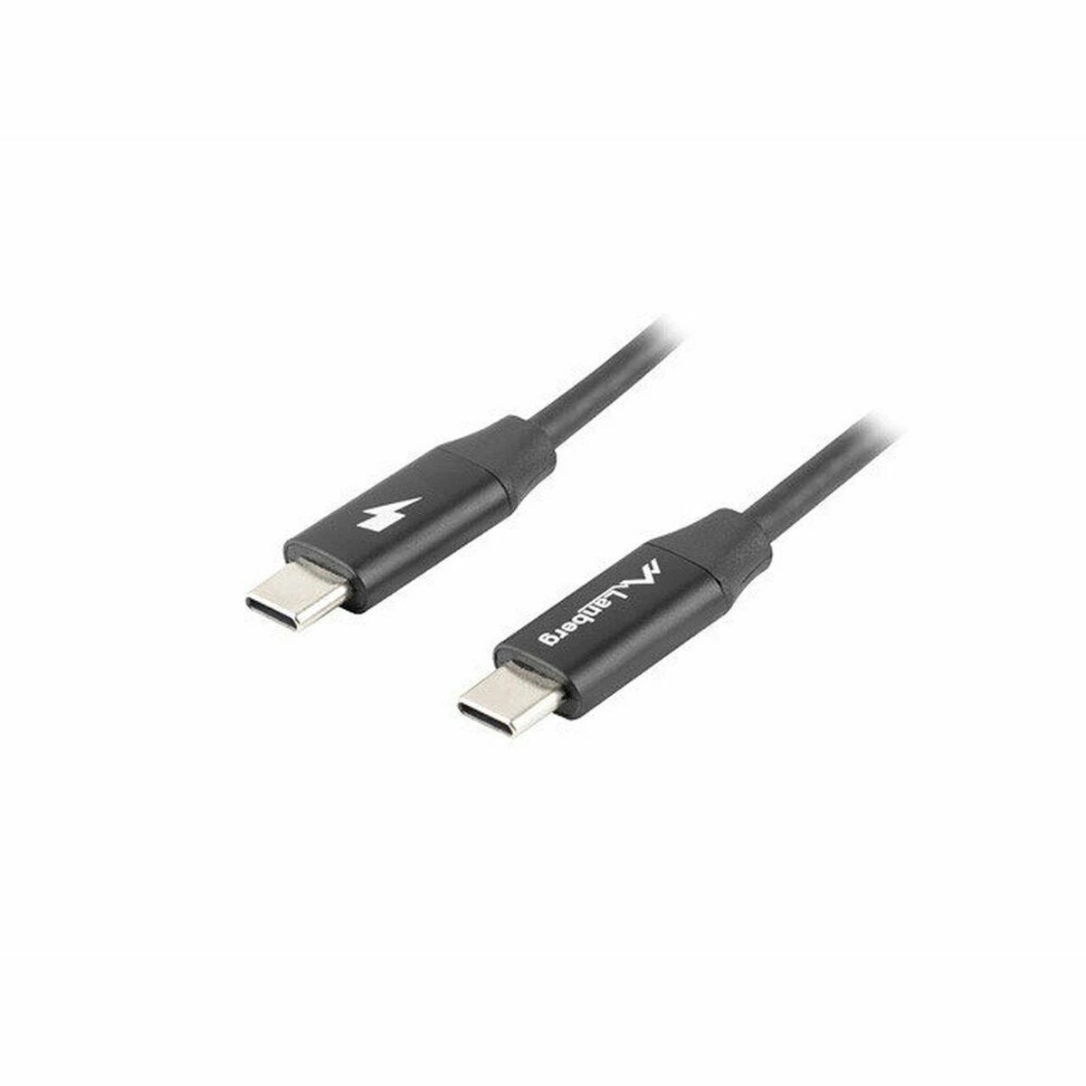 LANBERG USB-C M/M 2.0 laidas 1m Quick Charge 4.0 juodas