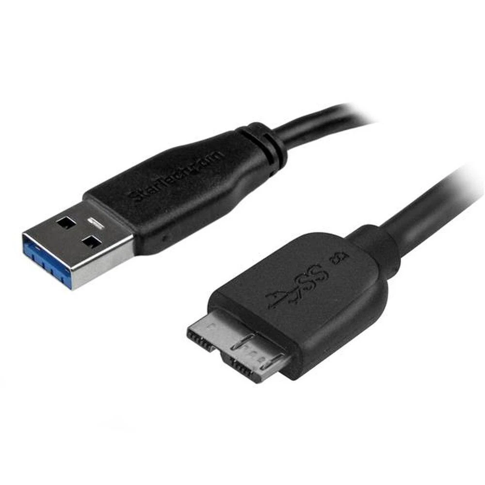 Kabelis USB StarTech USB-A - micro-B 2 m Juodas (USB3AUB2MS)