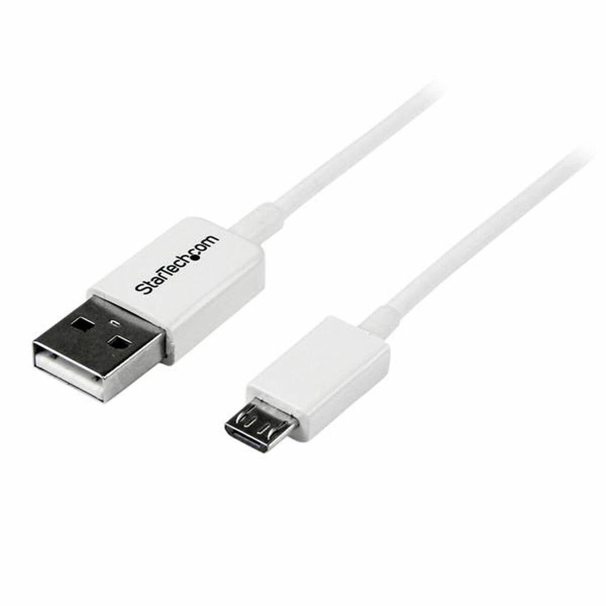Kabelis USB StarTech USB-A - microUSB 1 m Baltas (USBPAUB1MW)