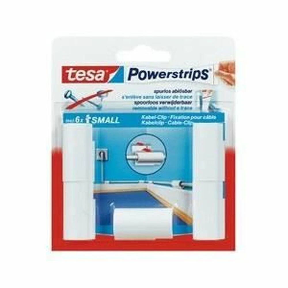 Beiersdorf tesa Powerstrips balta laido laikiklis