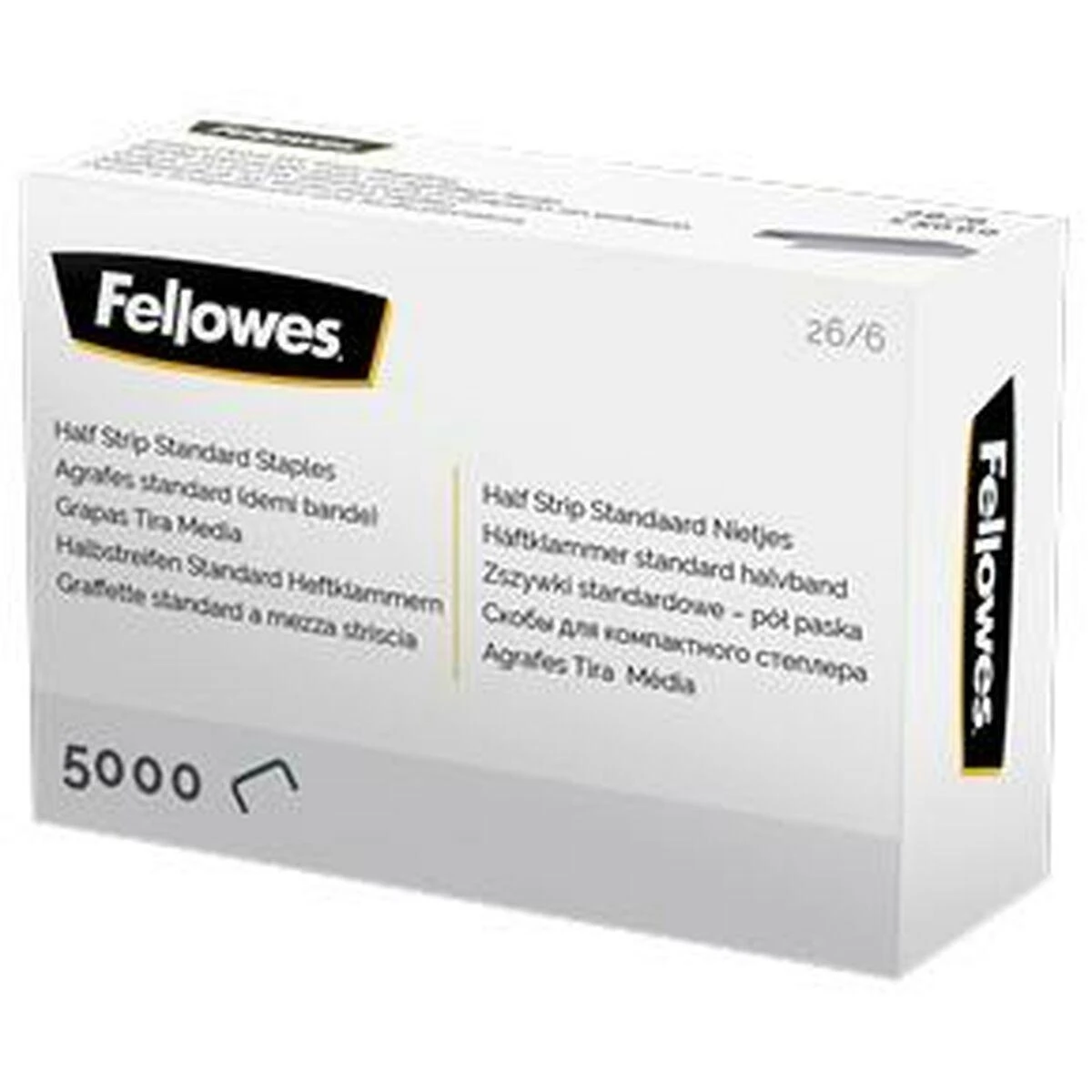 „Fellowes“ 26/6 pusiau matmenys. 5000 vnt.