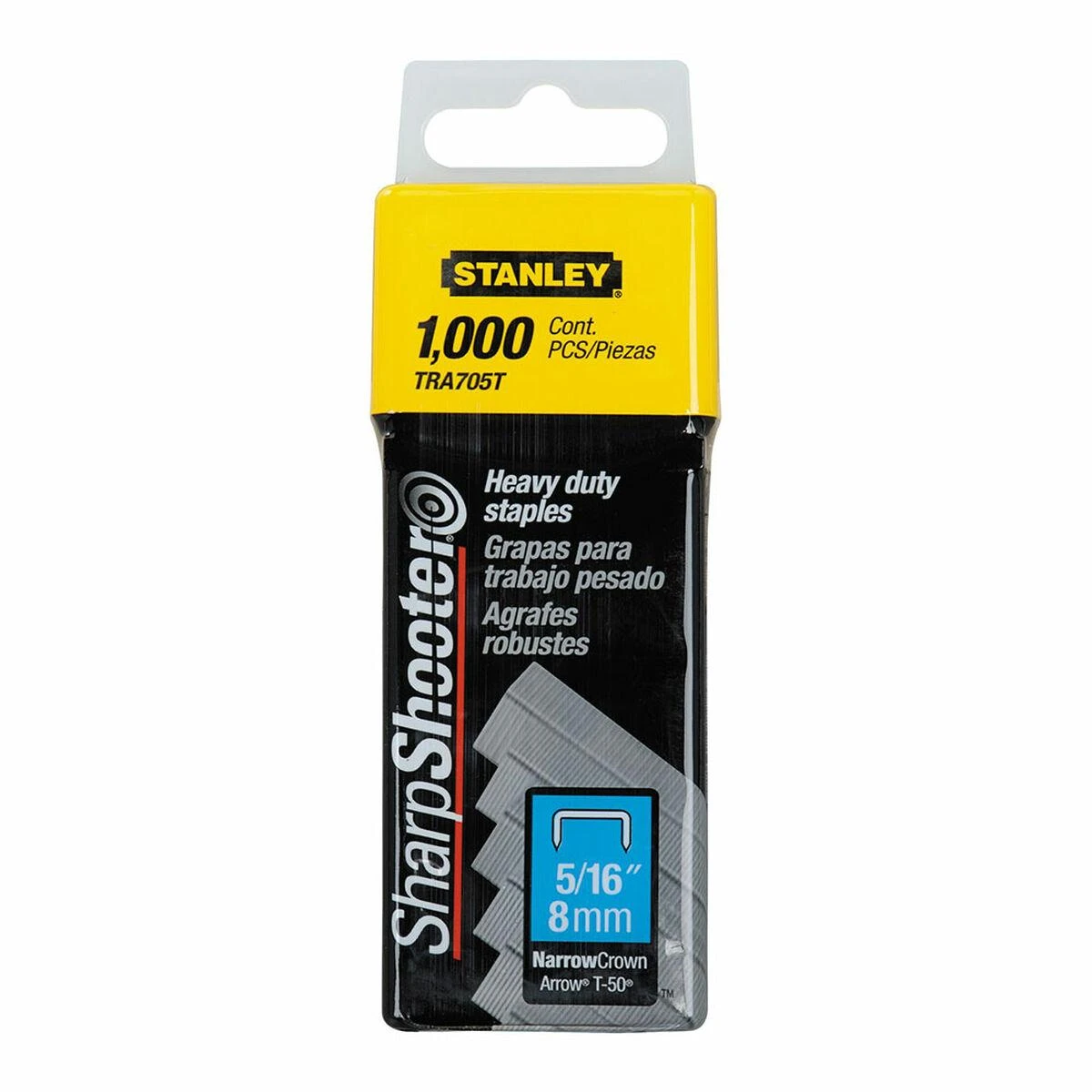 140 G tipo kabės „STANLEY" 1000 vnt. 8 mm