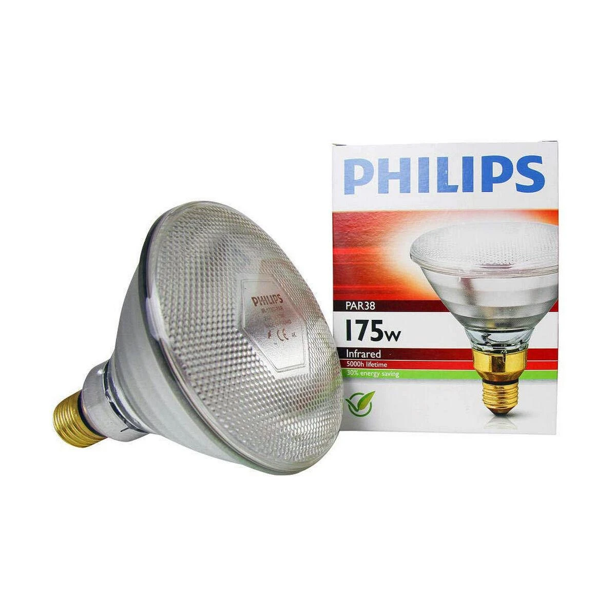 „Philips“ IR175C PAR38 skaidrus (871150011579915)