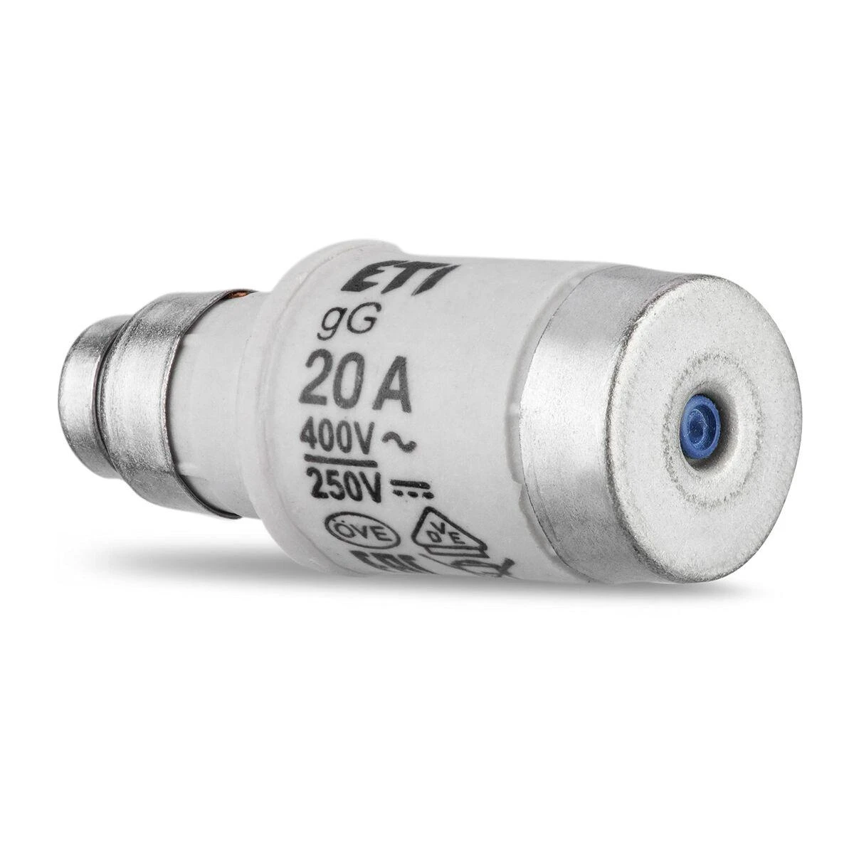 LYDŽIŲJŲ SAUGIKLIŲ ĮDĖKLAS ETI-D02/20A 20 A 400 V gL/gG E18 ETI