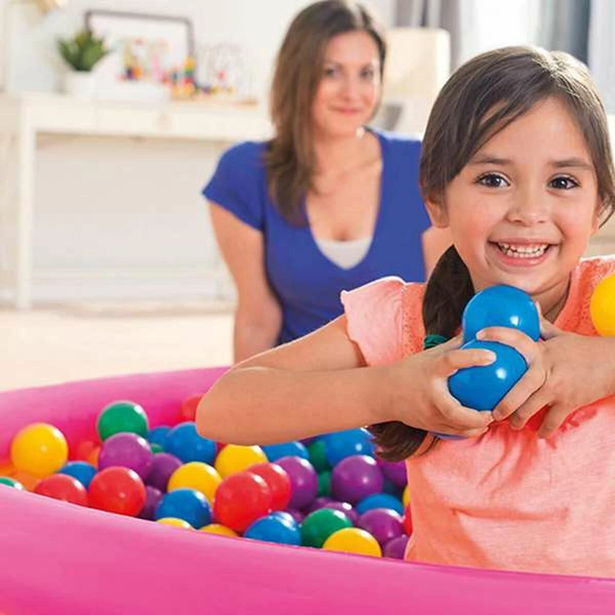 Amo Toys Intex Small Fun Balls PE, PVC, krepšys, 100 vnt, 8 cm