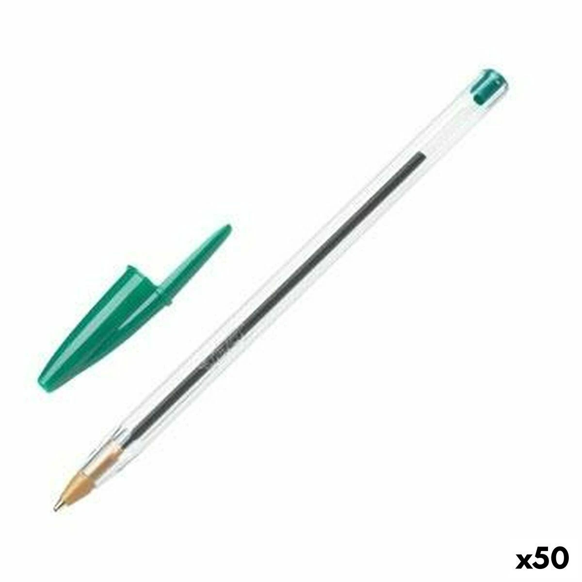 Bic Tušinukas Cristal 1.0 mm, žalias, pakuotėje 50 vnt. 129641