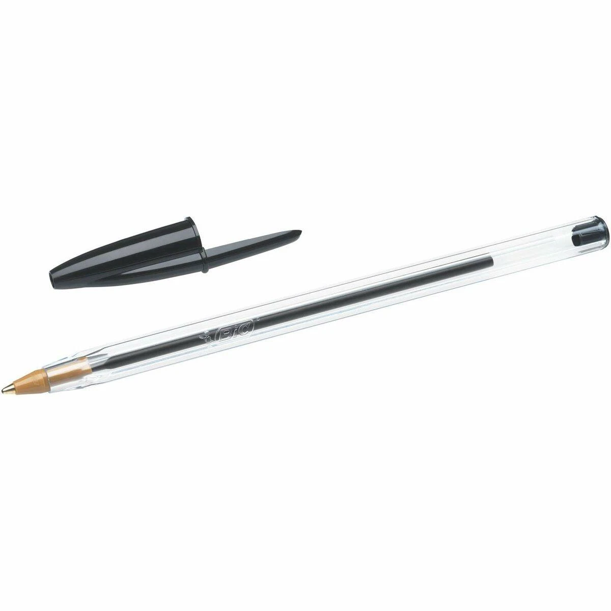 Bic Tušinukas Cristal 1.0 mm, Juodas, pakuotėje 50 vnt. 847897