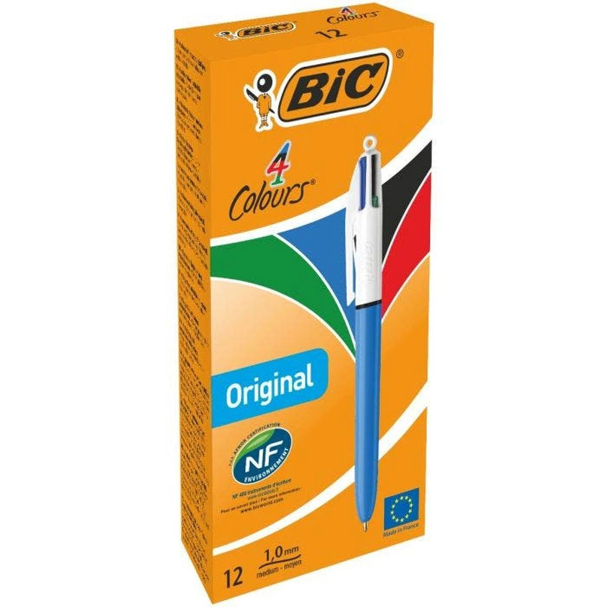 Bic Tušinukas Medium 4 spalvų, pakuotėje 12 vnt. 233829