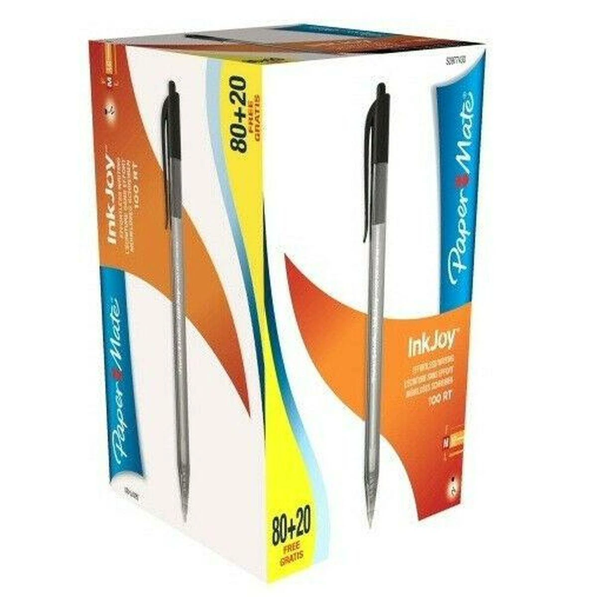 Papermate Paper Mate vienkartinis rašiklis Paper Mate Ink Joy Juodas (S0977430) Pakuotėje 100 vnt.