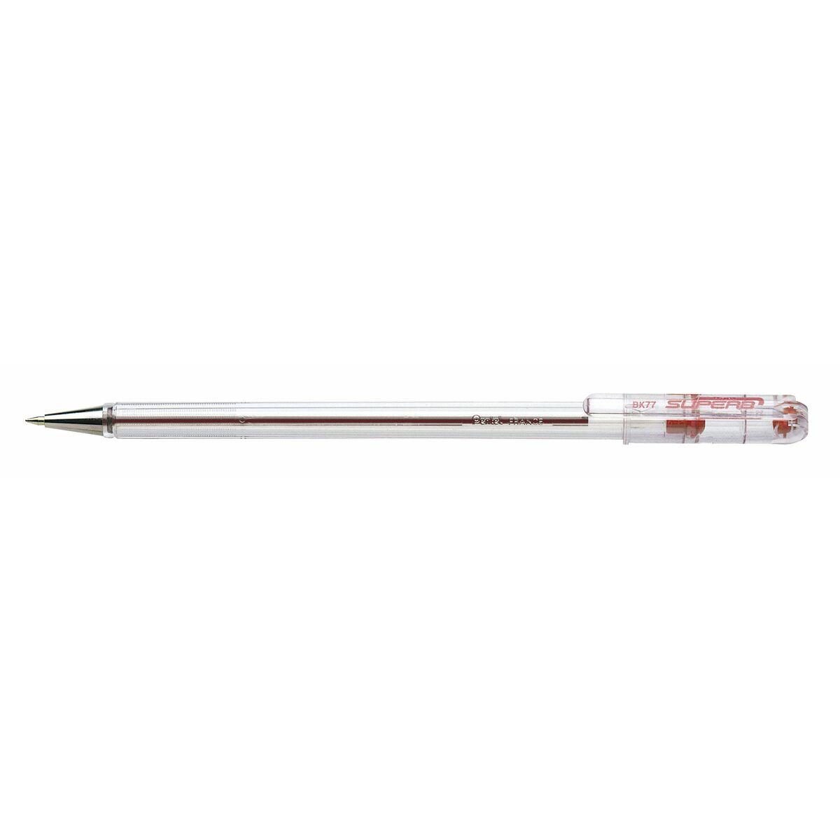 Superb rašiklis - Pentel - smulkus antgalis - raudona rašalas