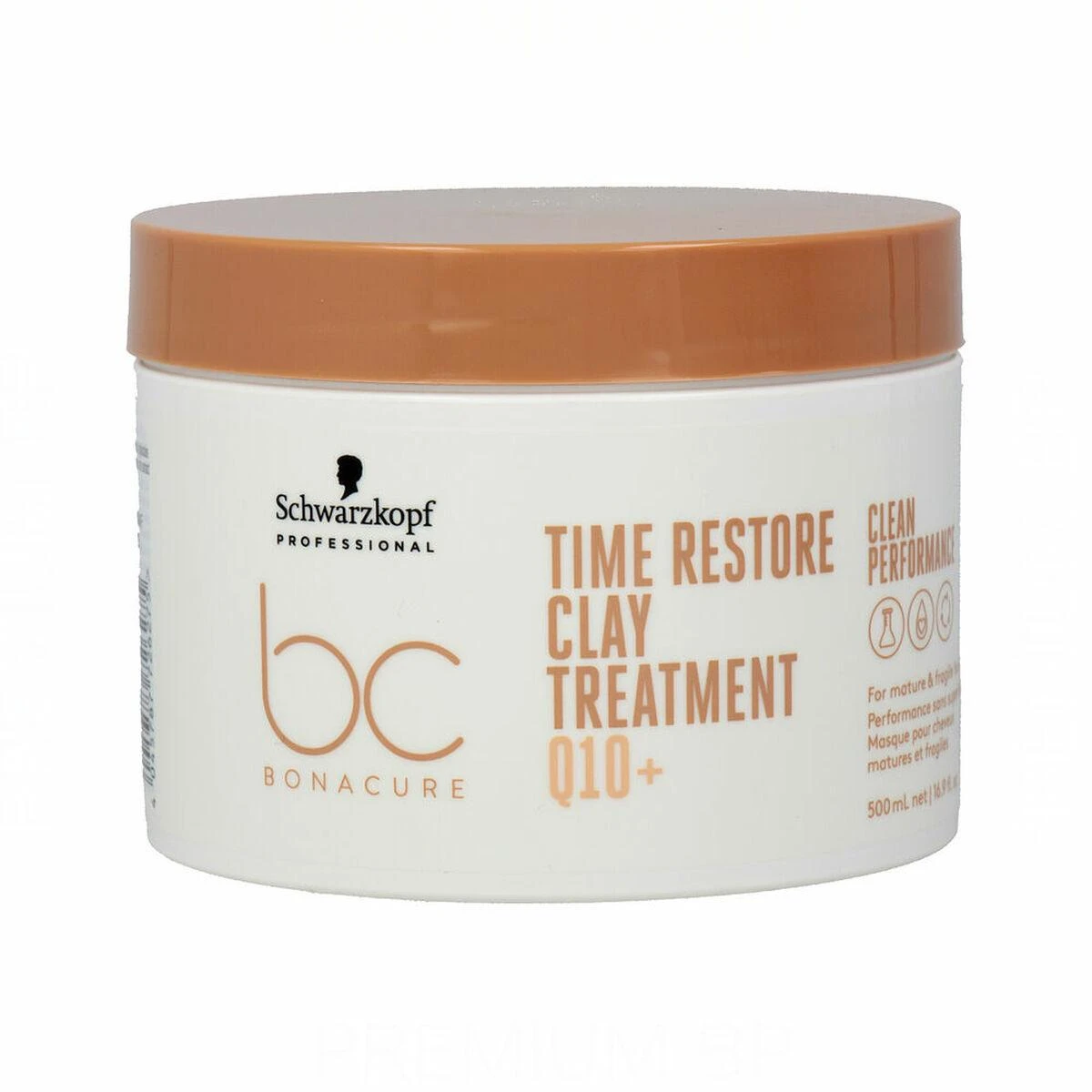 Intensyvaus poveikio kaukė Schwarzkopf Professional Bonacure Q10 Time Restore Clay Treatment 500ml