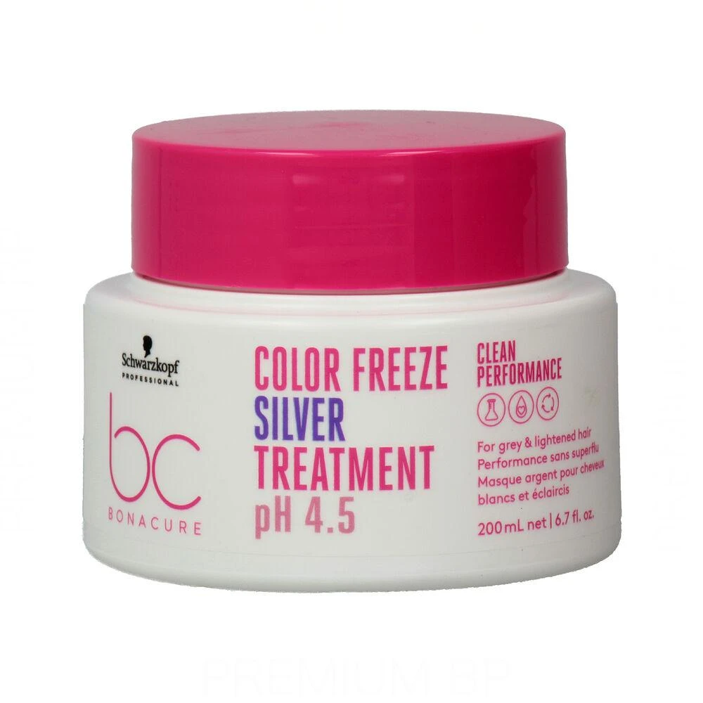 Kaukė dažytiems plaukams Schwarzkopf Bonacure Color Freeze Sidabrinis Treatment pH 4.5 200ml