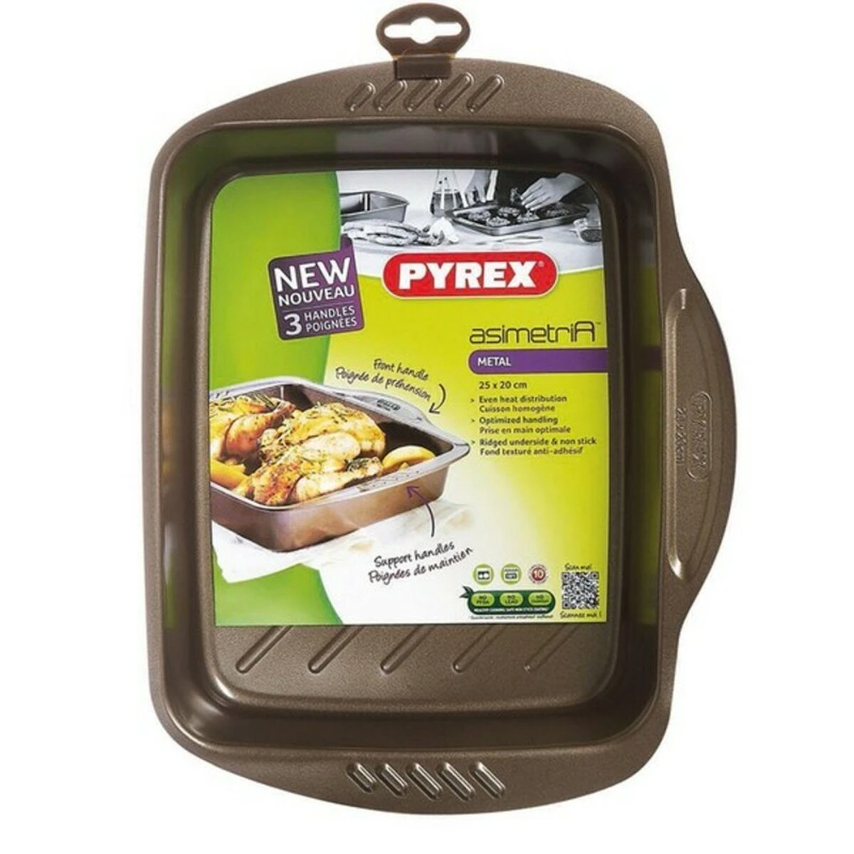Forma / blacha Asimetria 40 x 31 cm PYREX