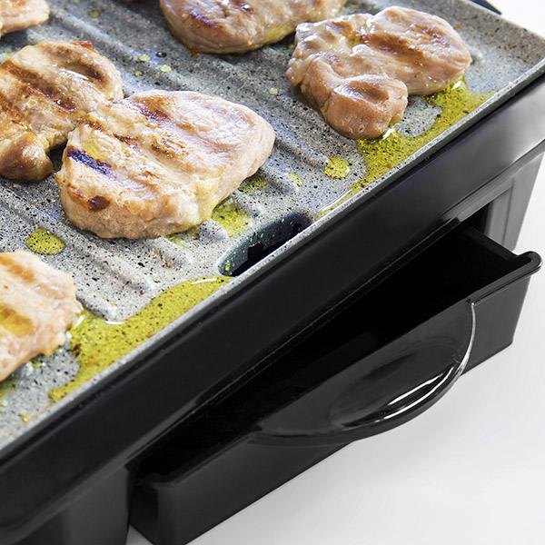 Cecotec Grilis | Rock'nGrill 1000 | 1000 W | Electric Grilis | Juodas/Nerūdijantis plienas