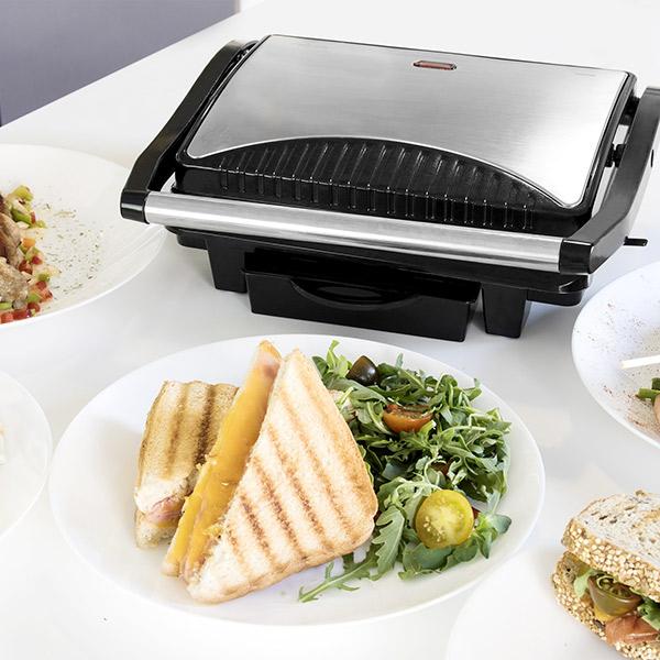 Cecotec Grilis | Rock'nGrill 1000 | 1000 W | Electric Grilis | Juodas/Nerūdijantis plienas