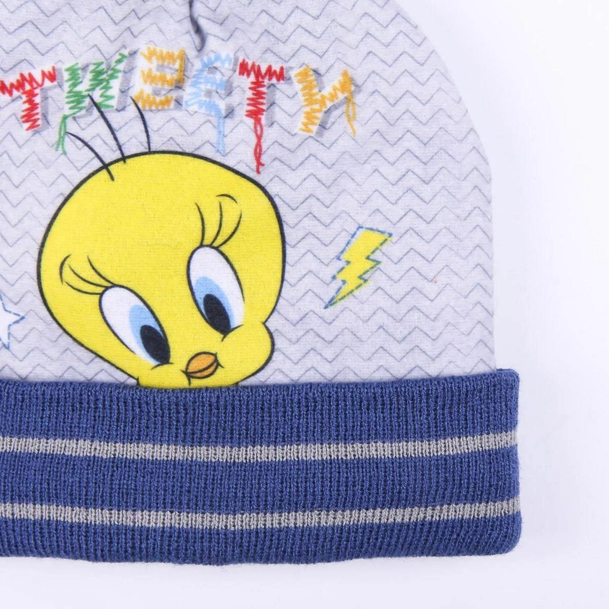 Kepurė ir pirštinės Looney Tunes Pilka (Vienas dydis)