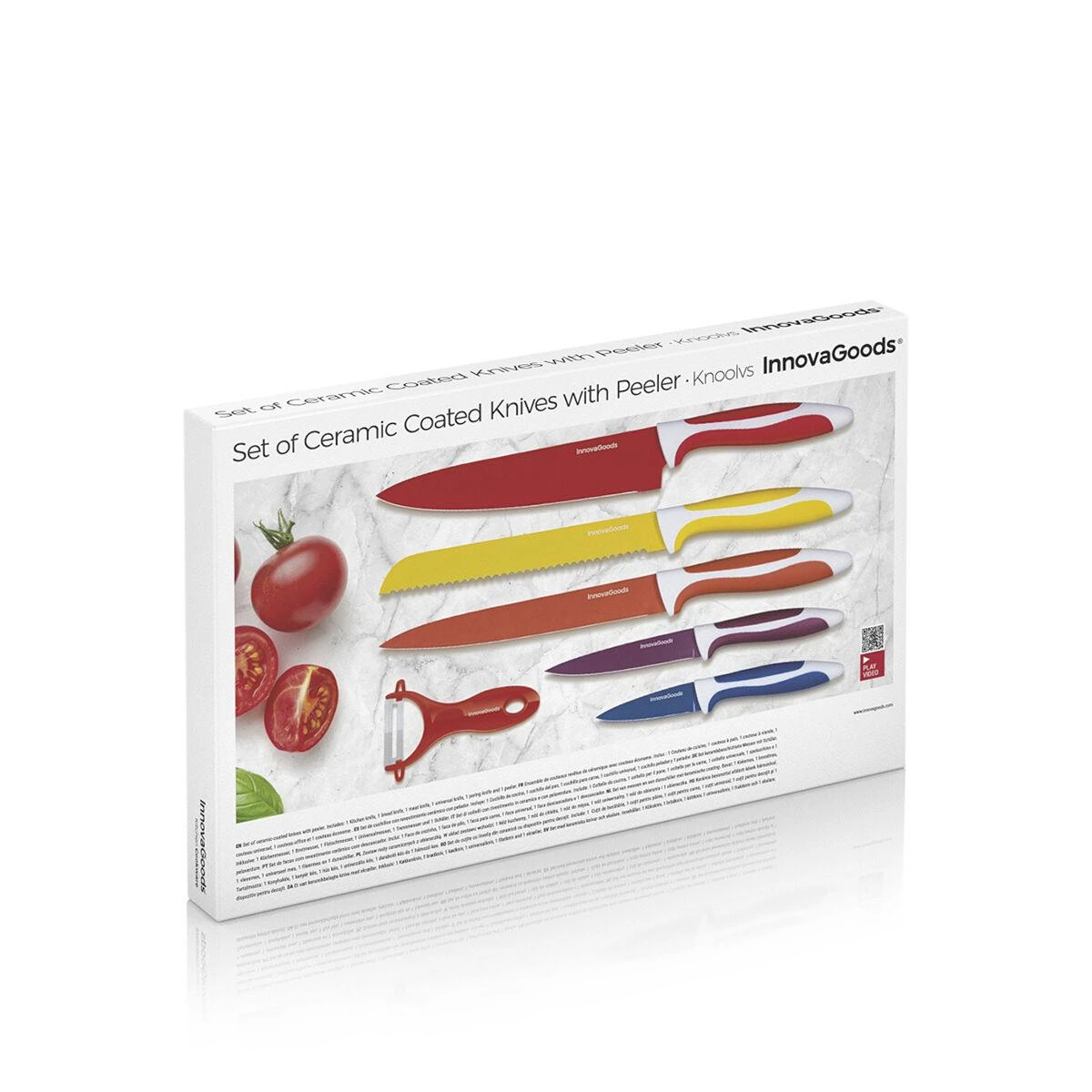 Innovagoods Innova Keraminių peilių ir skustuko rinkinys 6vnt. V0100530