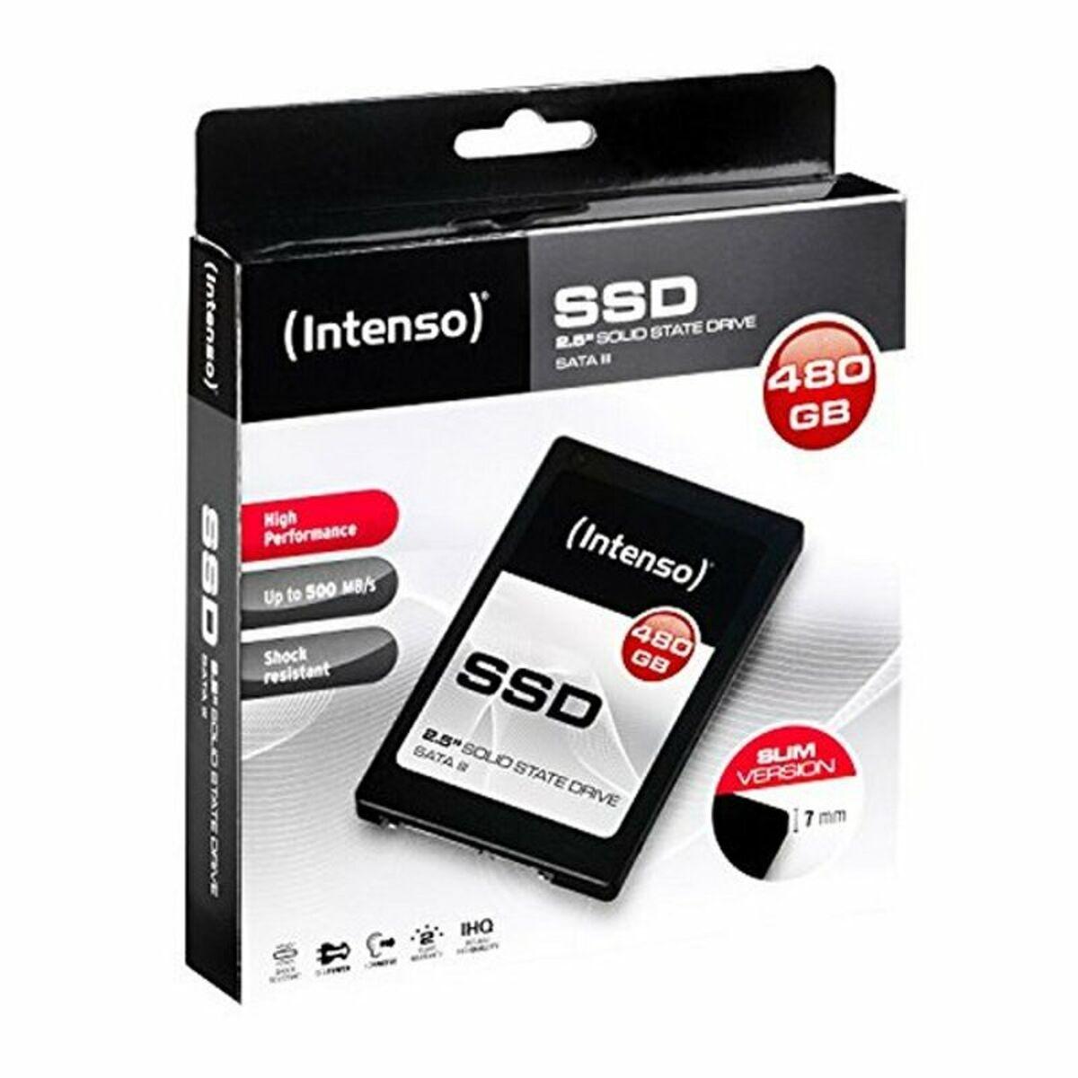 SSD Intenso 480 GB SATA3 2,5 colio, 520/500 MB, Atsparus smūgiams, Mažos galios