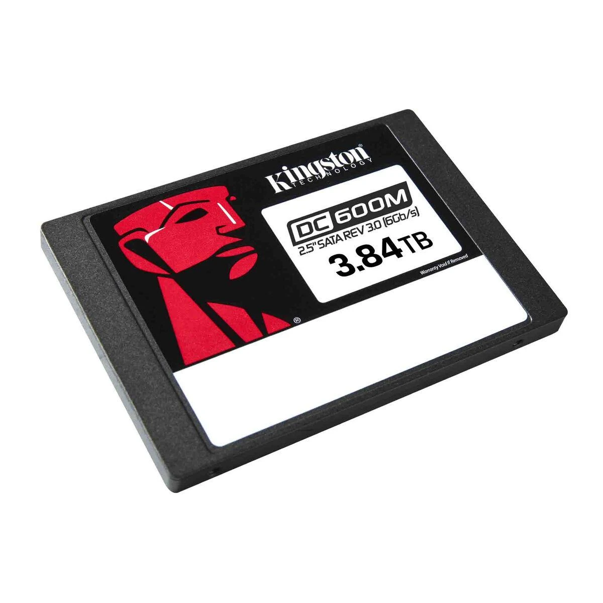 KINGSTON 3,84 TB DC600M 2,5 colio SATA3 mišraus naudojimo duomenų centro SSD, skirtas įmonių serveriams ir NAS (palaikomas „VMWare“)