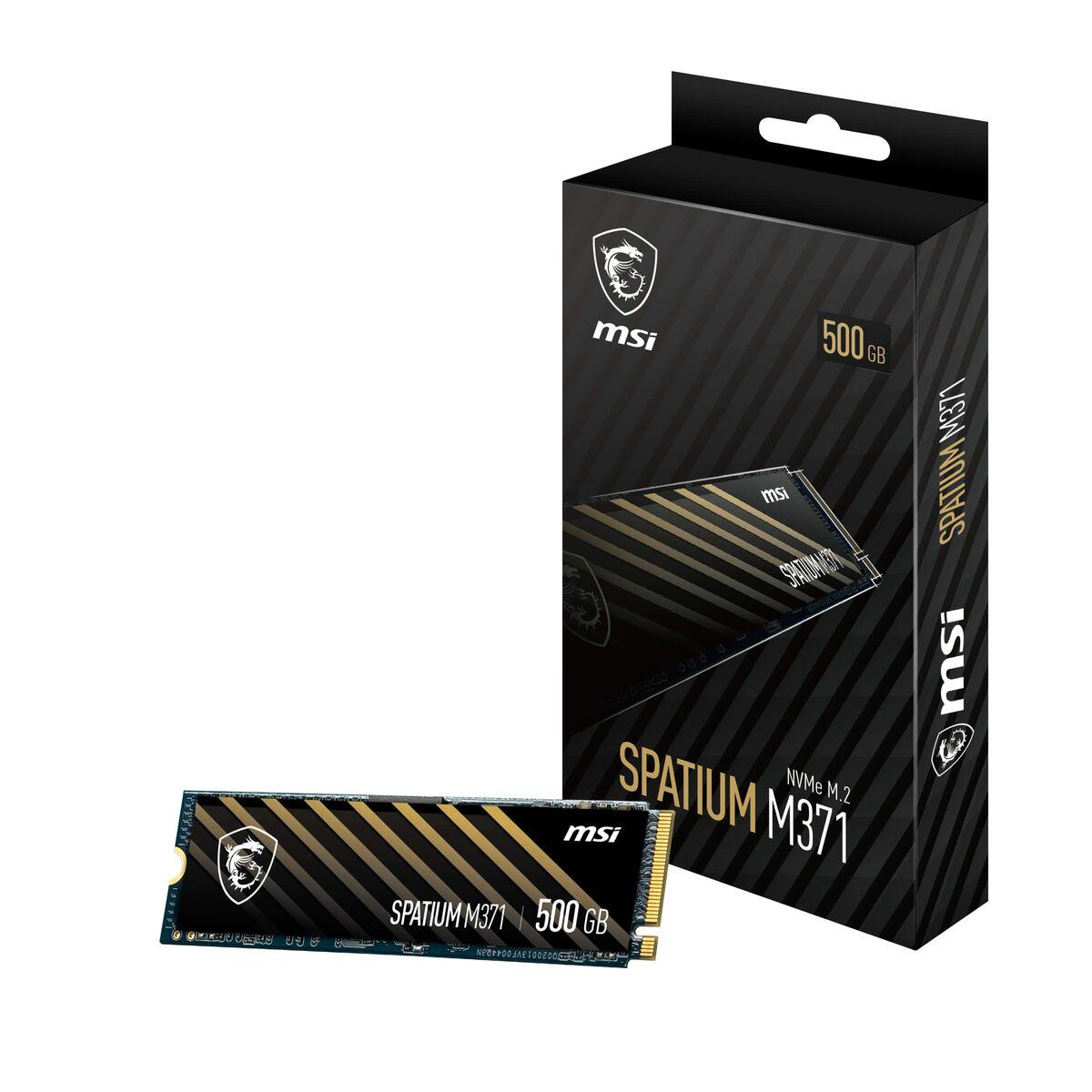 Kietasis diskas - MSI SPATIUM M371 500 GB NVMe M.2 PCIe 3.0