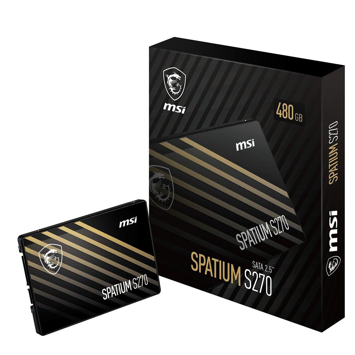 Kietasis diskas - MSI SPATIUM S270 480GB SATA III 2.5" 3D NAND