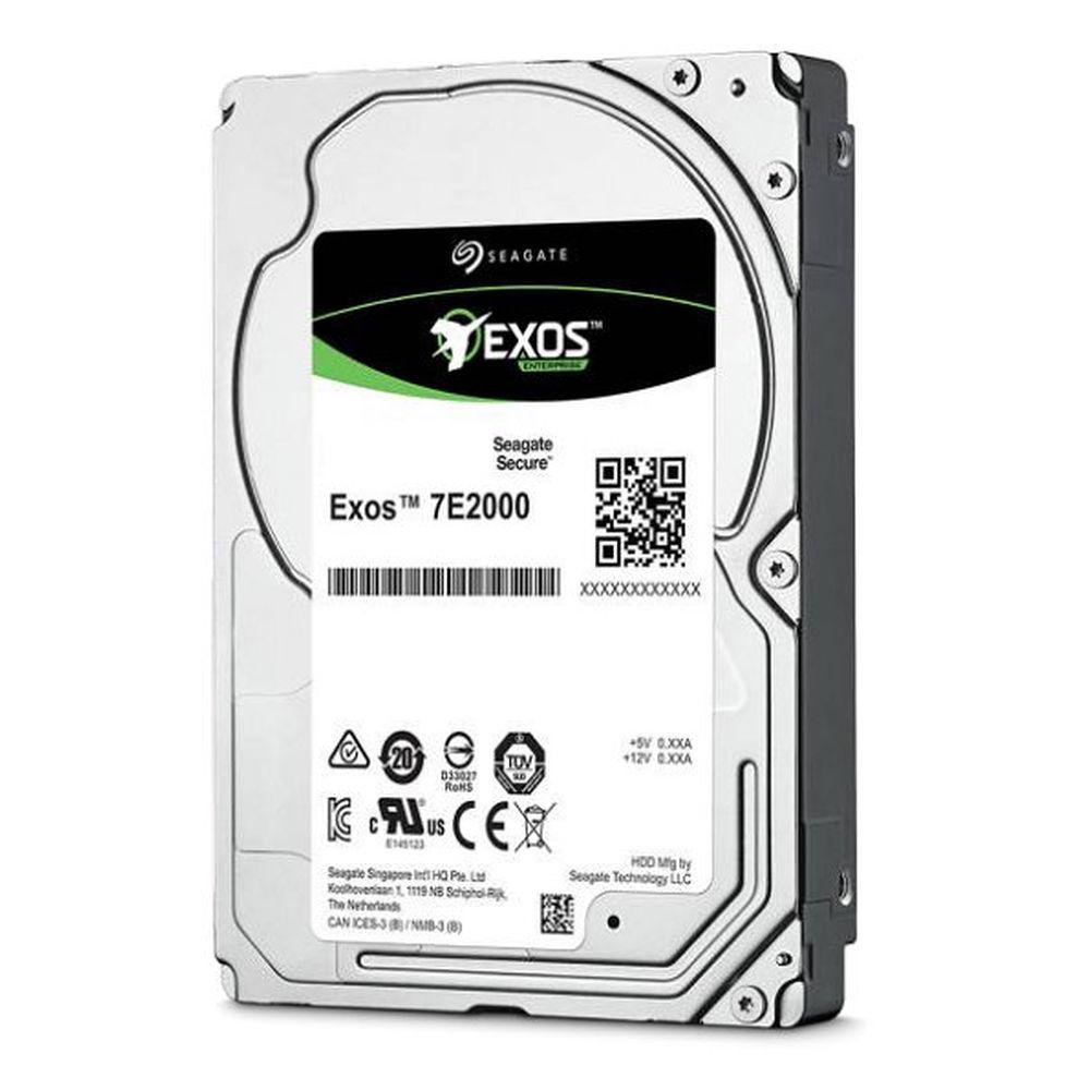 „SEAGATE EXOS 7E2000 Enterprise“ talpa 2,5 colio 2 TB HDD 512 emuliacija 7200 aps./min. 128 MB 2,5 colio SAS 12 Gb/s 24x7 ilgalaikis naudojimas BLK