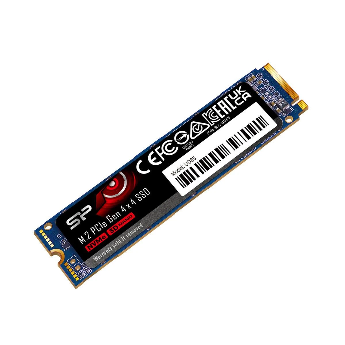 Silicon Power | SSD | UD85 | 1000 GB | SSD form factor M.2 2280 | Solid-state drive sąsaja PCIe Gen4x4 | Skaitymo greitis 3600 MB/s | Rašymo greitis 2400 MB/s