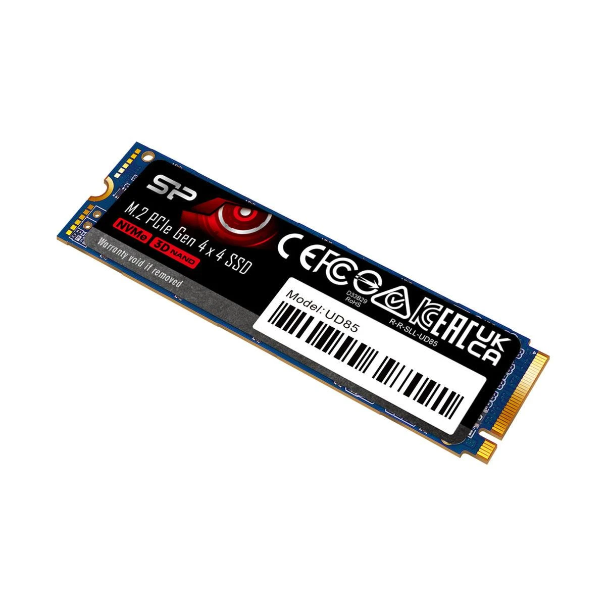 Silicon Power | SSD | UD85 | 1000 GB | SSD form factor M.2 2280 | Solid-state drive sąsaja PCIe Gen4x4 | Skaitymo greitis 3600 MB/s | Rašymo greitis 2400 MB/s