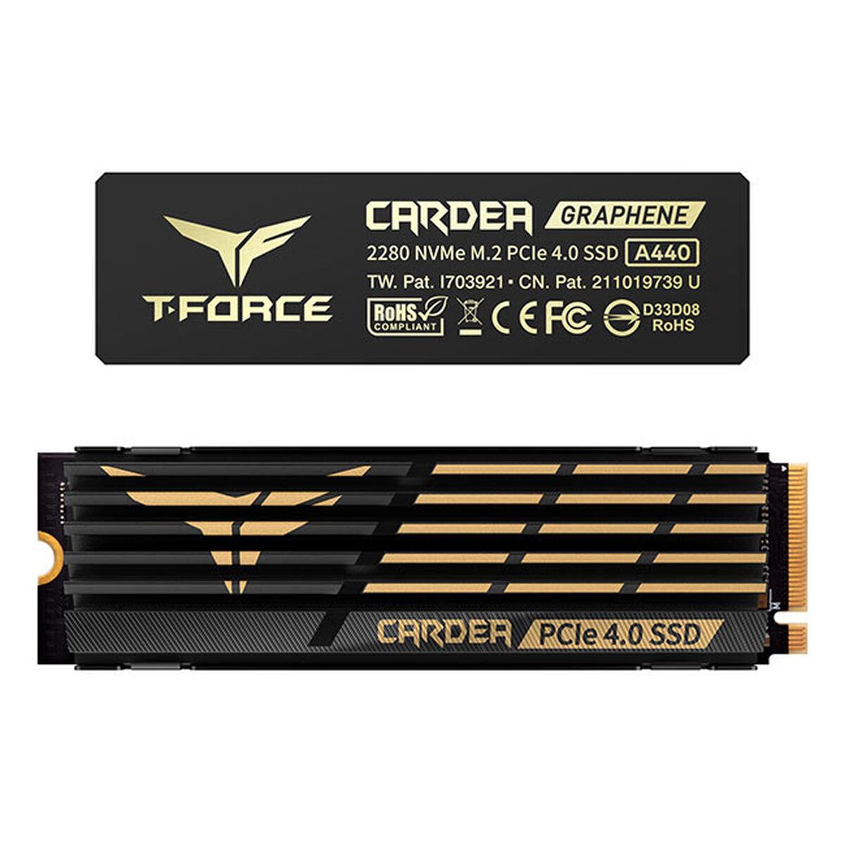 Team Group CARDEA A440 2 TB, SSD - juodas/auksinis, PCIe 4.0 x4, NVMe 1.4, M.2 2280