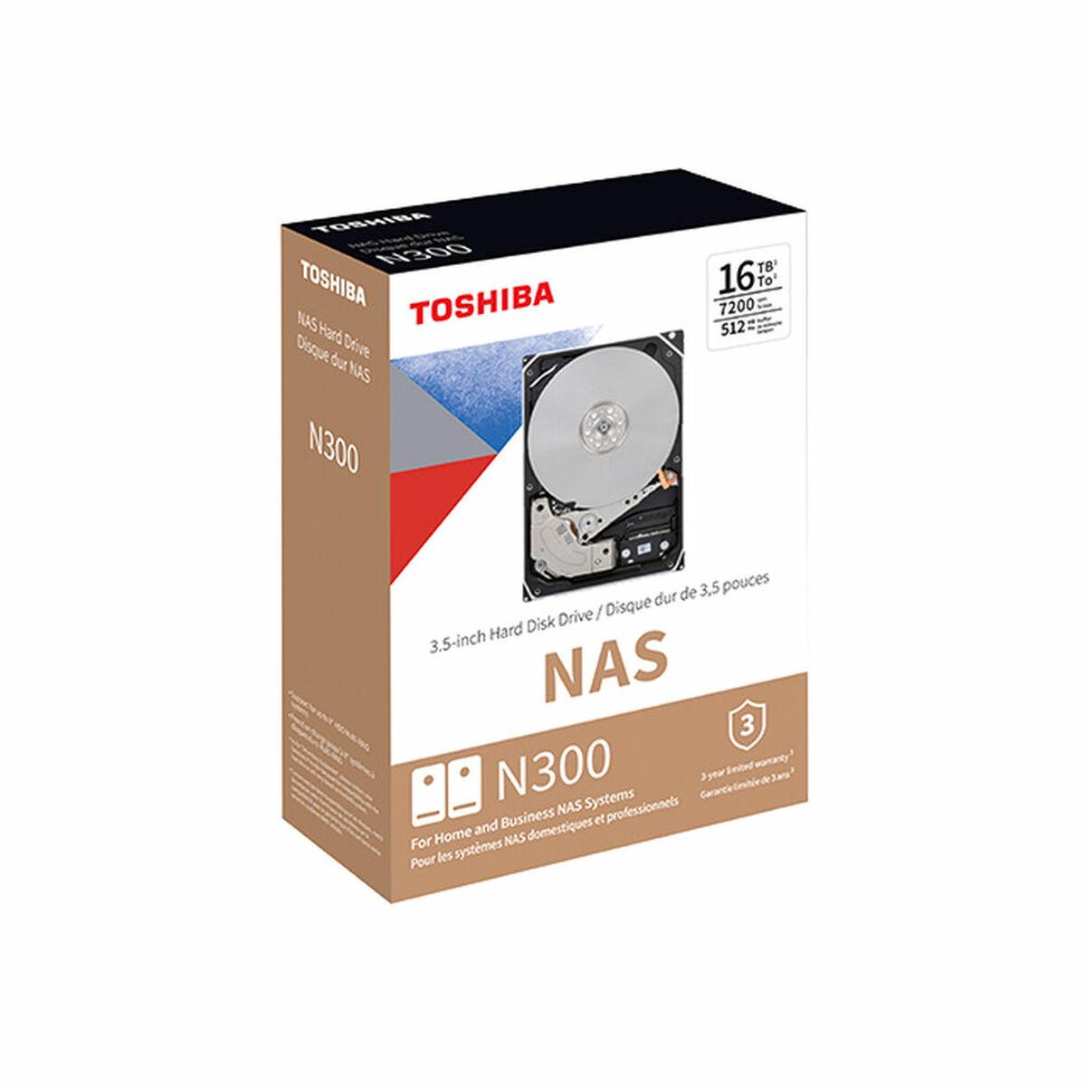 TOSHIBA N300 NAS kietasis diskas 4 TB SATA 3,5 colio 7200 aps./min. 256 MB Mažmeninė prekyba