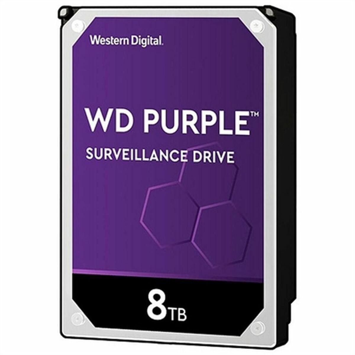 „Western Digital WD Violetinė 8TB SATA 6Gb/s CE“ kietasis diskas, 8,9 cm, 3,5 colio, vidinis, 5640 RPM, 128 MB talpykla, 24x7, birių talpų