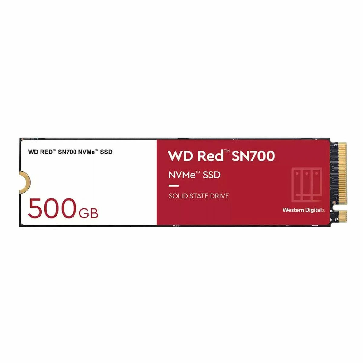 WD Raudona SSD SN700 NVMe 500GB M.2 2280 PCIe Gen3 8Gb/s vidinis diskas NAS įrenginiams, maitinamas „SANDISK“