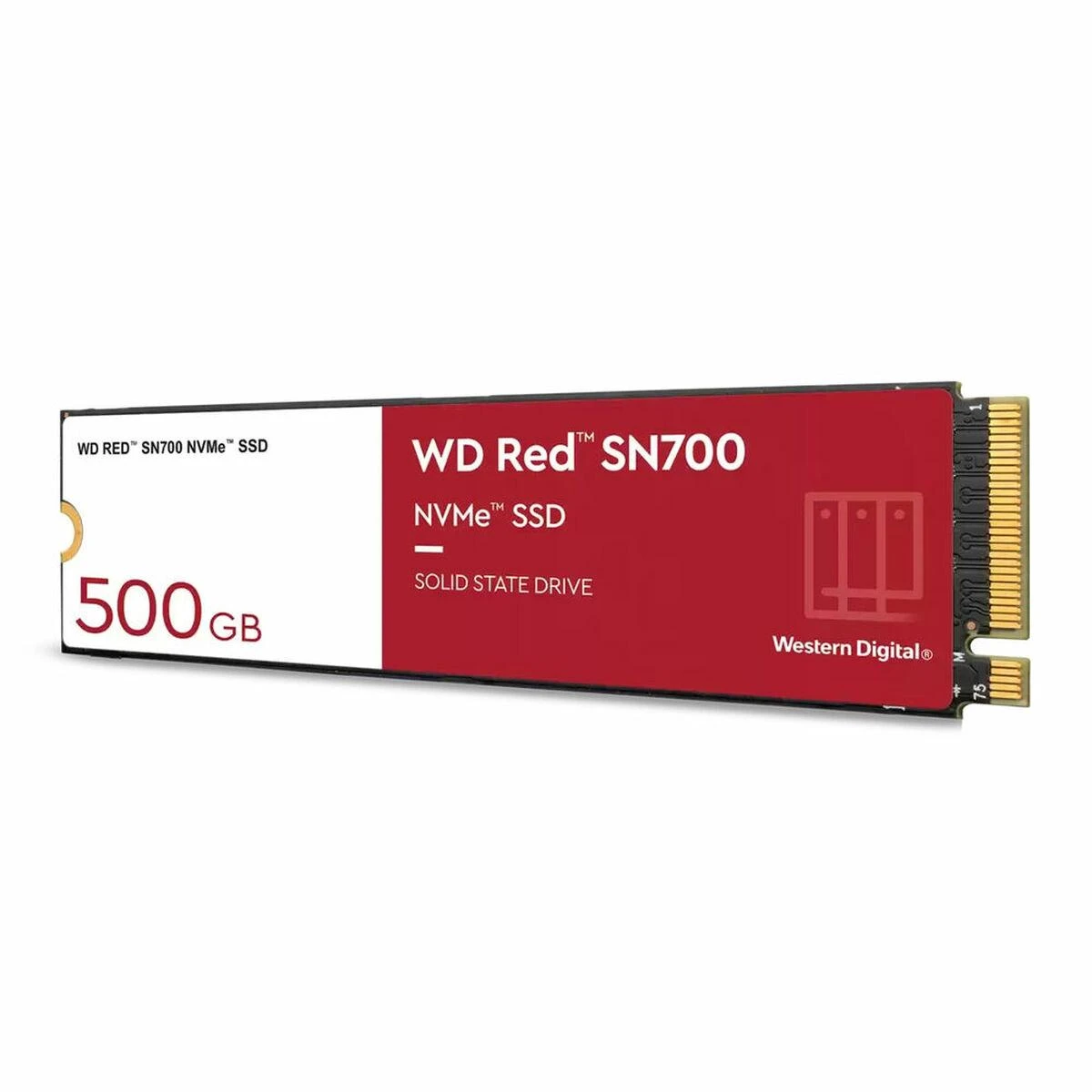 WD Raudona SSD SN700 NVMe 500GB M.2 2280 PCIe Gen3 8Gb/s vidinis diskas NAS įrenginiams, maitinamas „SANDISK“