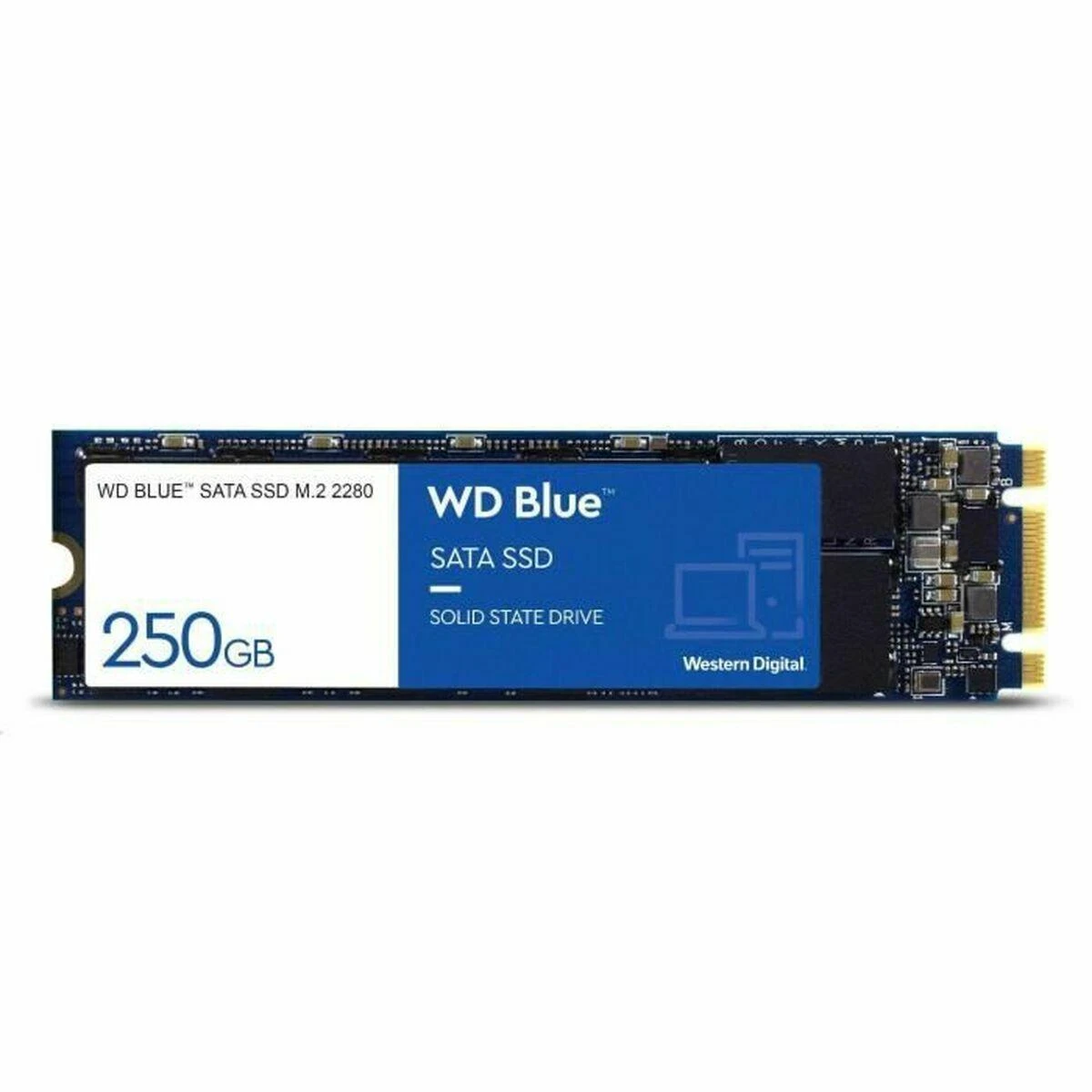WD Mėlyna SA510 SSD 500GB M.2 2280 SATA III 6Gb/s vidinis, vienos pakuotės, maitinamas „SANDISK“