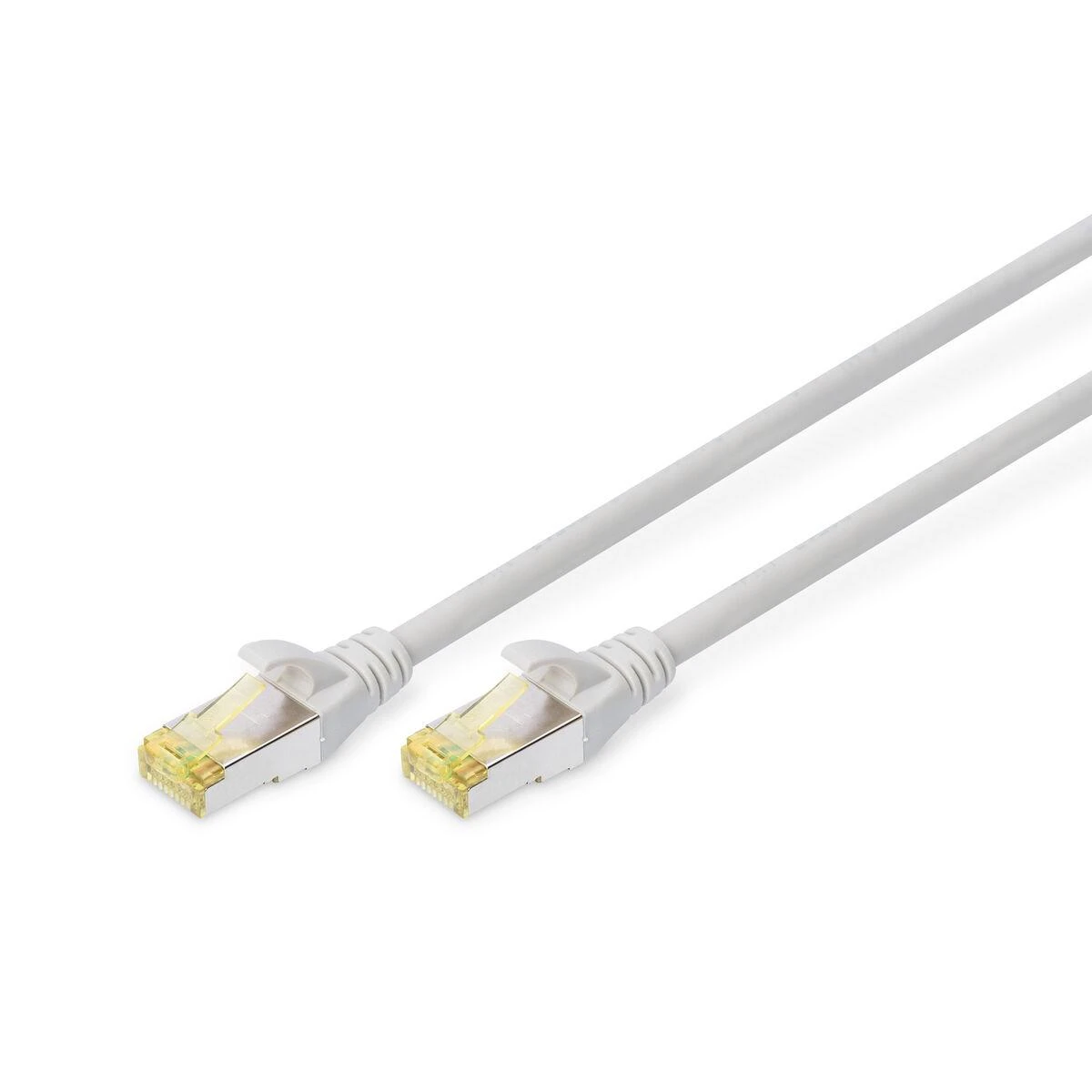 Assmann Electronic DIGITUS patchable CAT6A 0,5m pilkas LSOH 4x2 AWG 26/7 vytos poros 2xRJ45 pilkas
