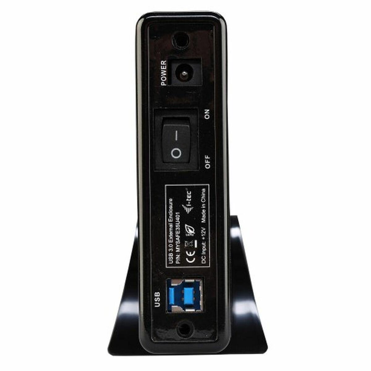 Serveris I-tec MYSAFE35U401 saugojimo diskų korpusas 3.5" HDD korpusas Juoda, Metalinis