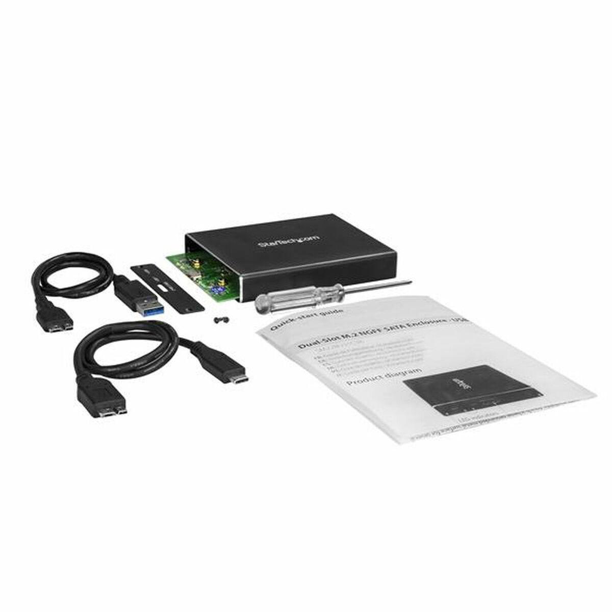 Serveris Kieszeń StarTech HDD DRIVE ENCLOSURE DUAL-SLOT SM22BU31C3R
