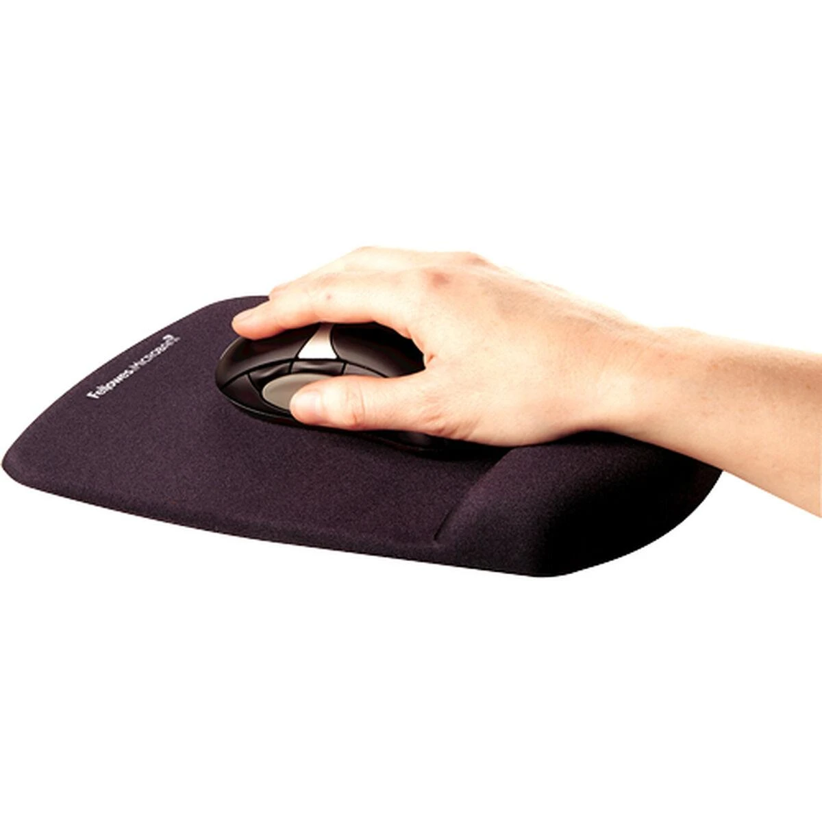 Kilimėlis pelei su riešo atrama FELLOWES PlushTouch™ (9252003), juoda sp.