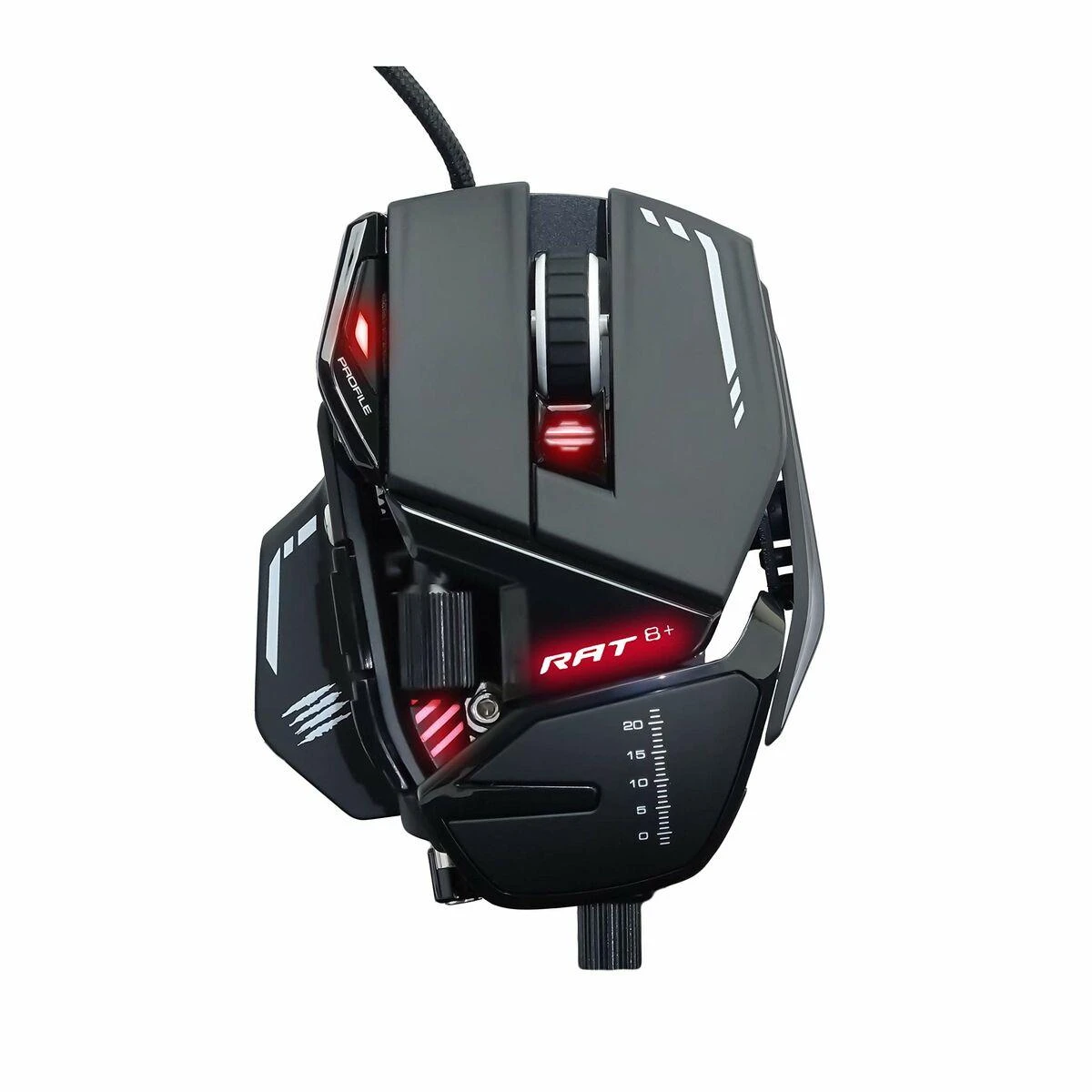 Žaidimų pelė  Mad Catz R.A.T. 8+, juoda