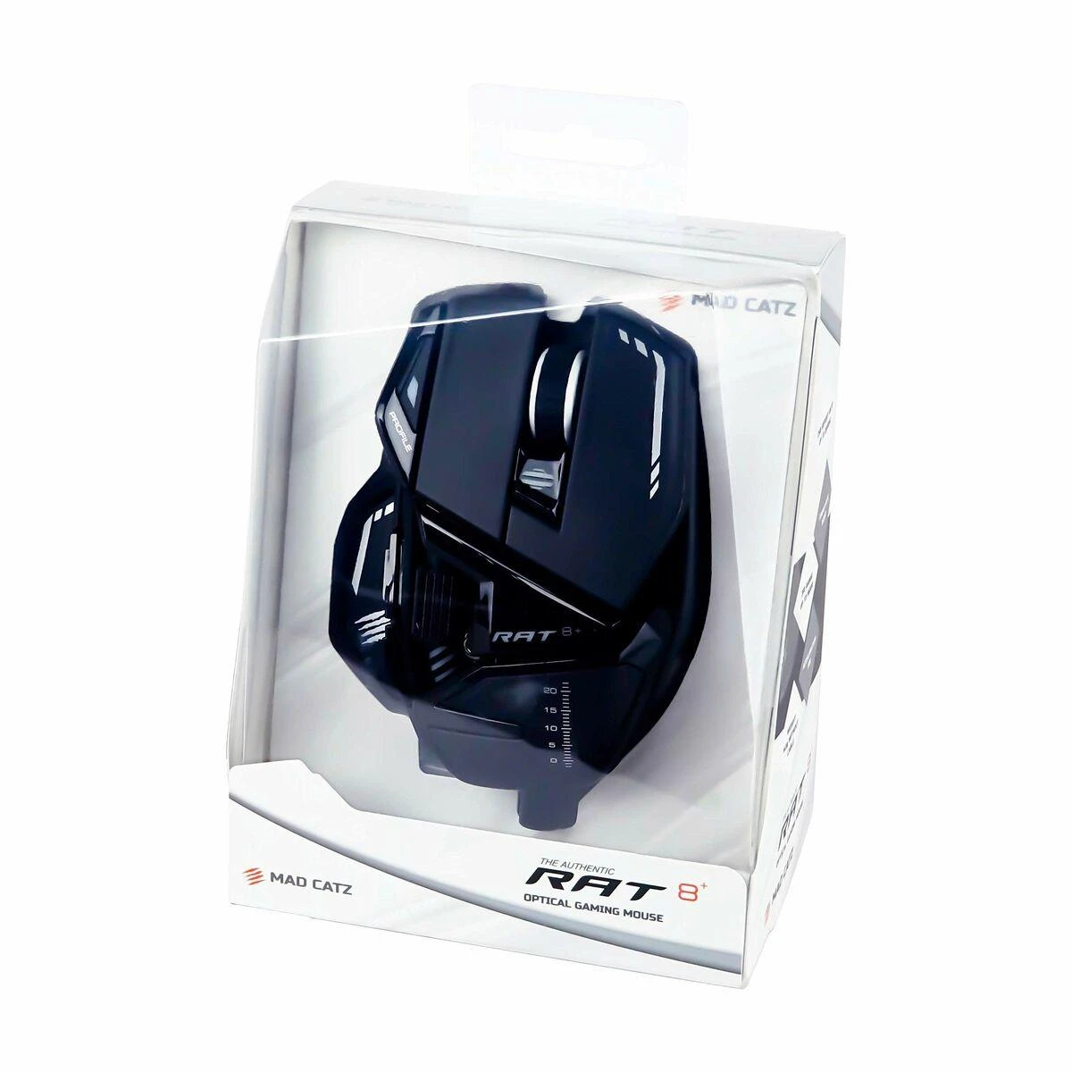 Žaidimų pelė  Mad Catz R.A.T. 8+, juoda