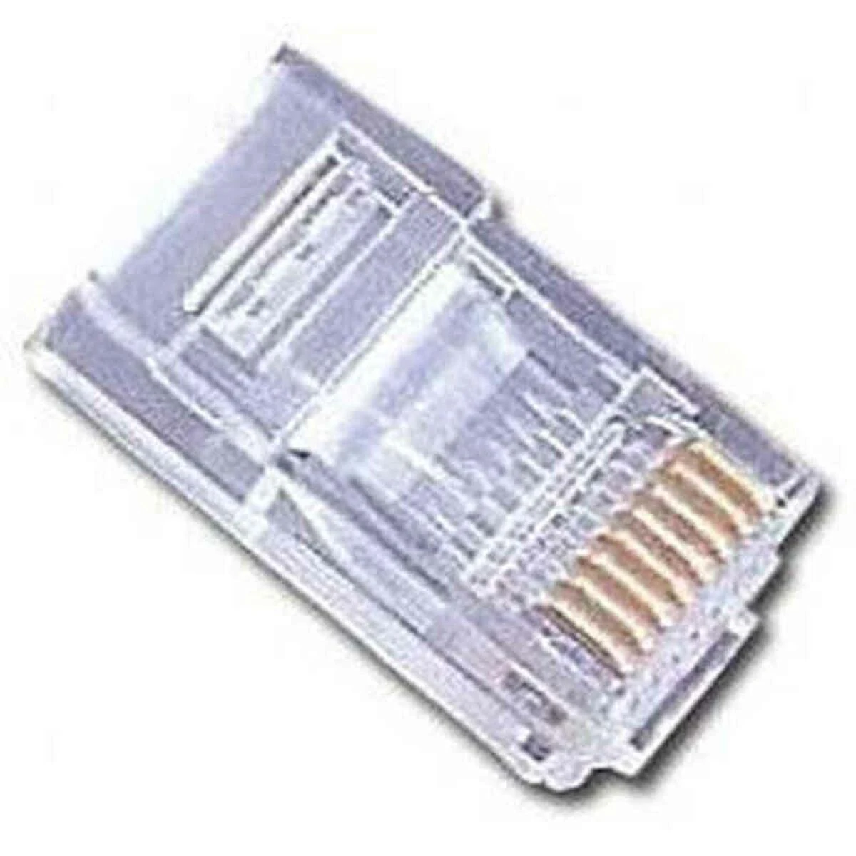 GEMBIRD PLUG3UP6/50 Gembird modulinis LAN kištukas 6u auksiniu dengtas - rinkinyje 50 vnt., kietieji laidai