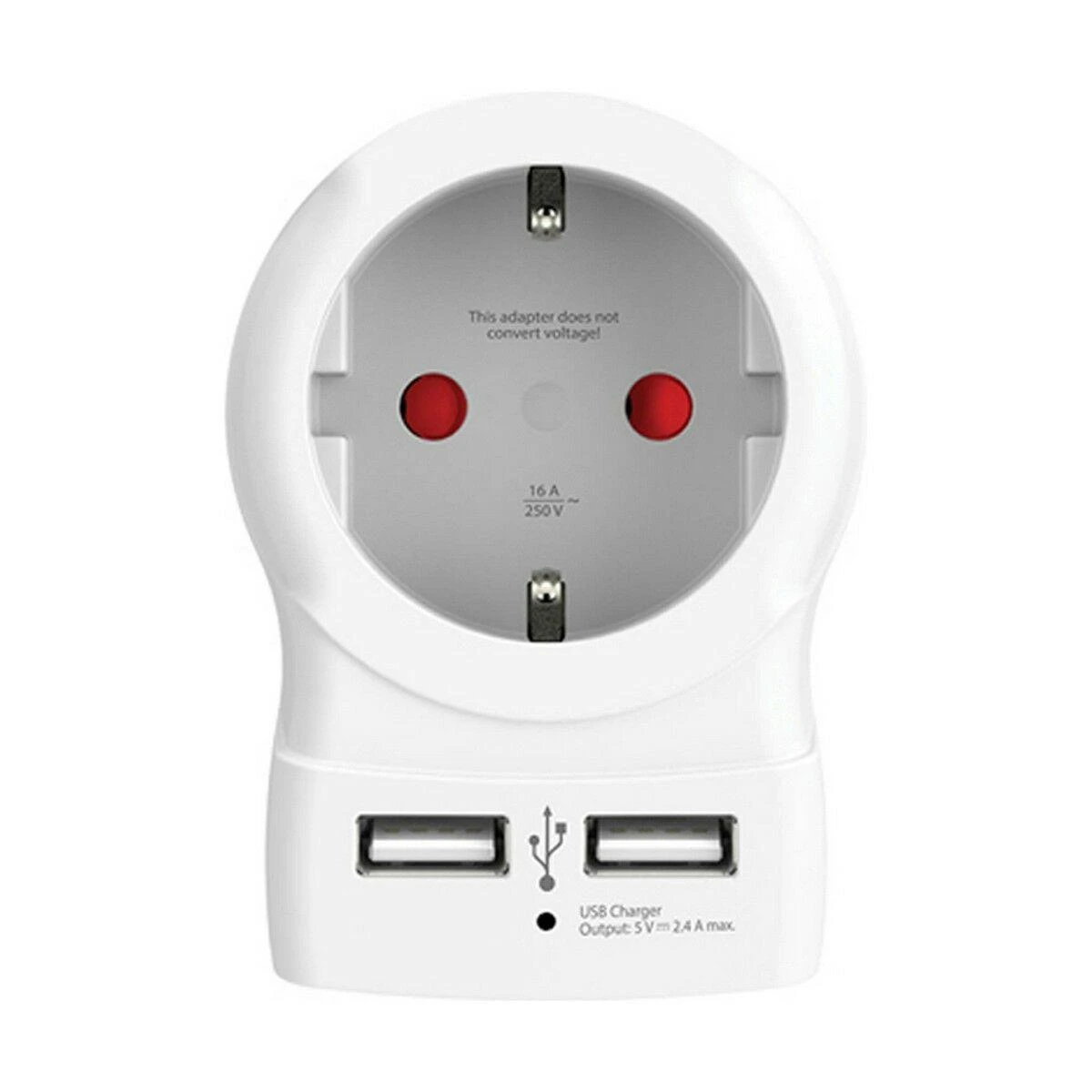 SKROSS adapteris su dviguba USB jungtimi
