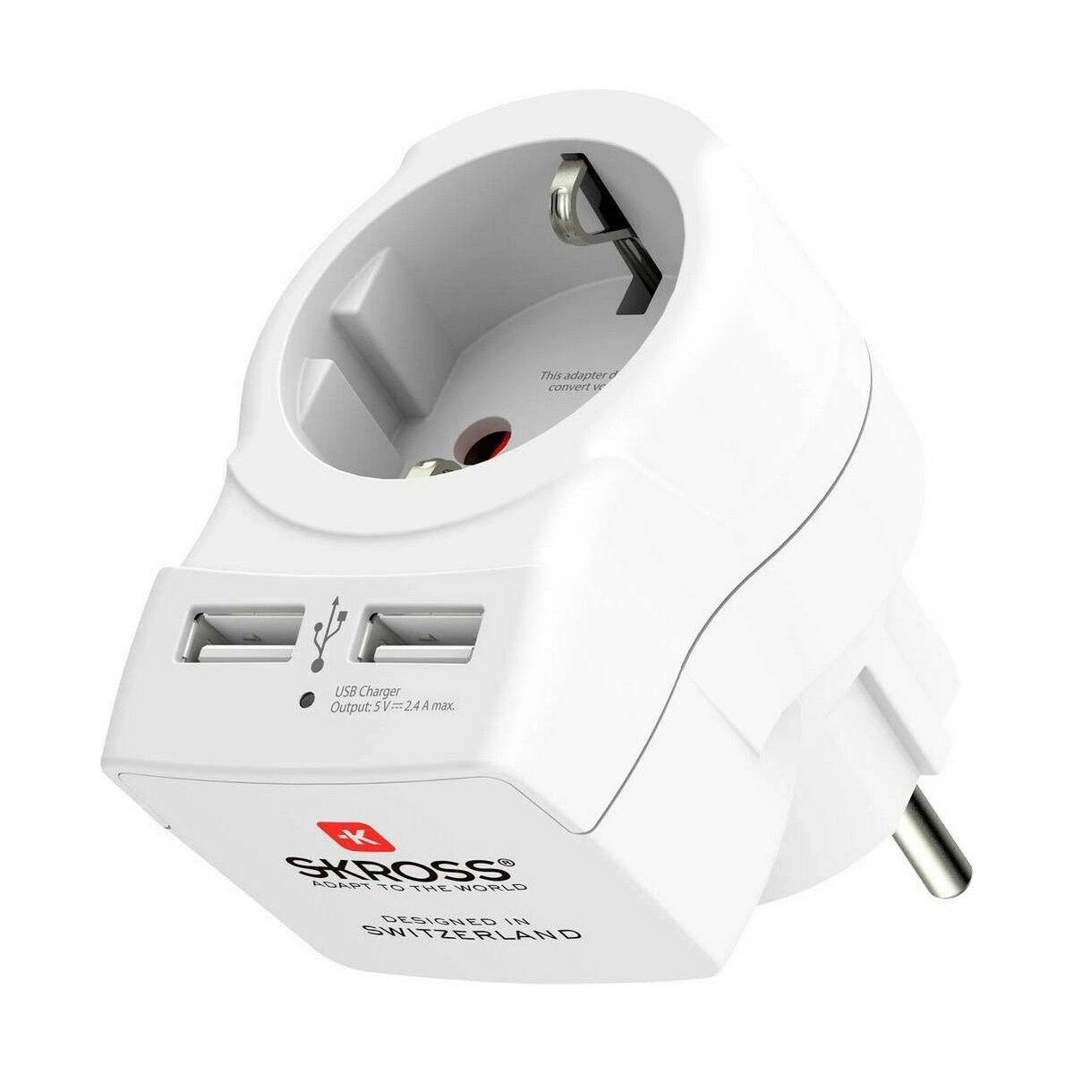 SKROSS USB adapteris su dviguba jungtimi