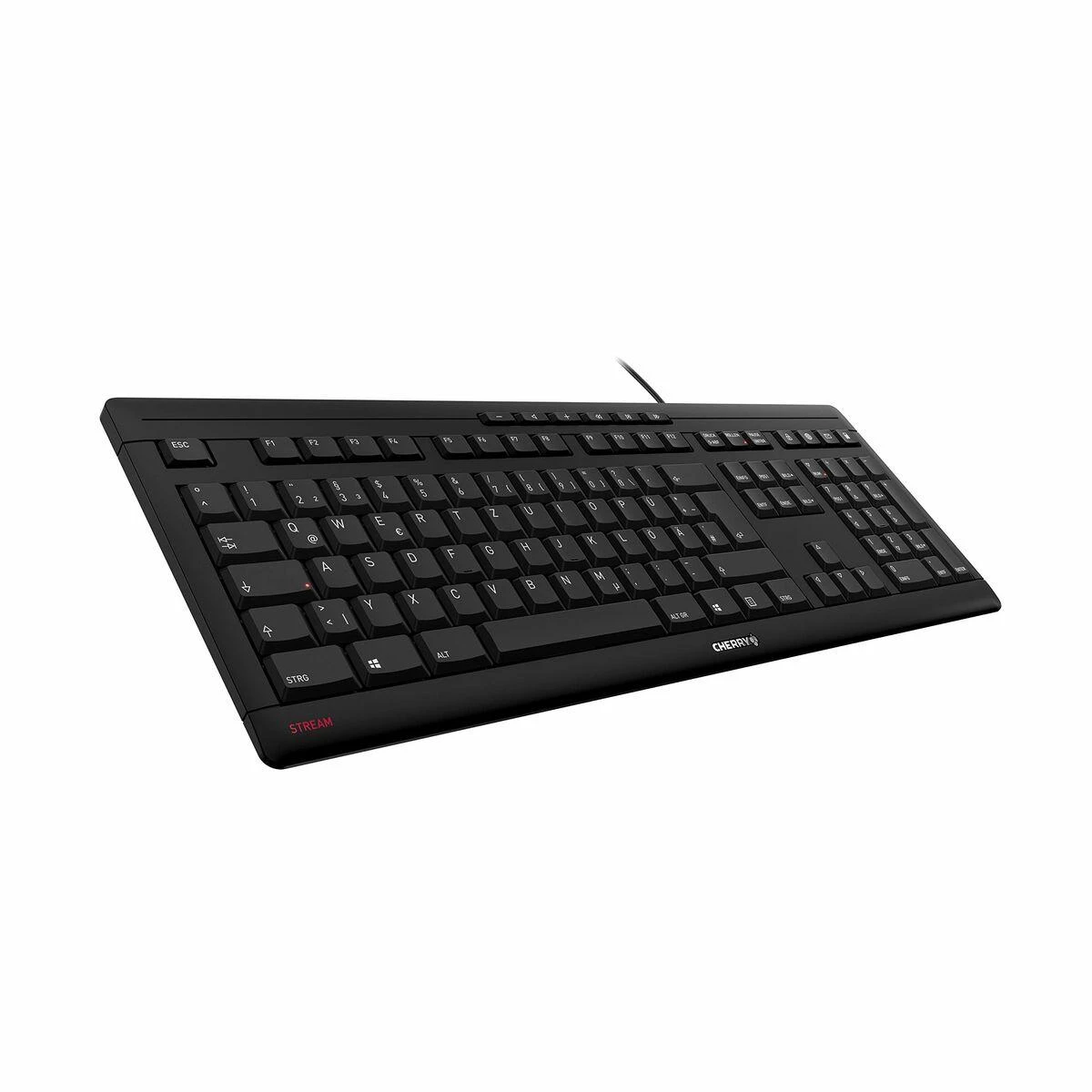 CHERRY JK-8500 klaviatūra USB QWERTZ Vokiečių Juoda