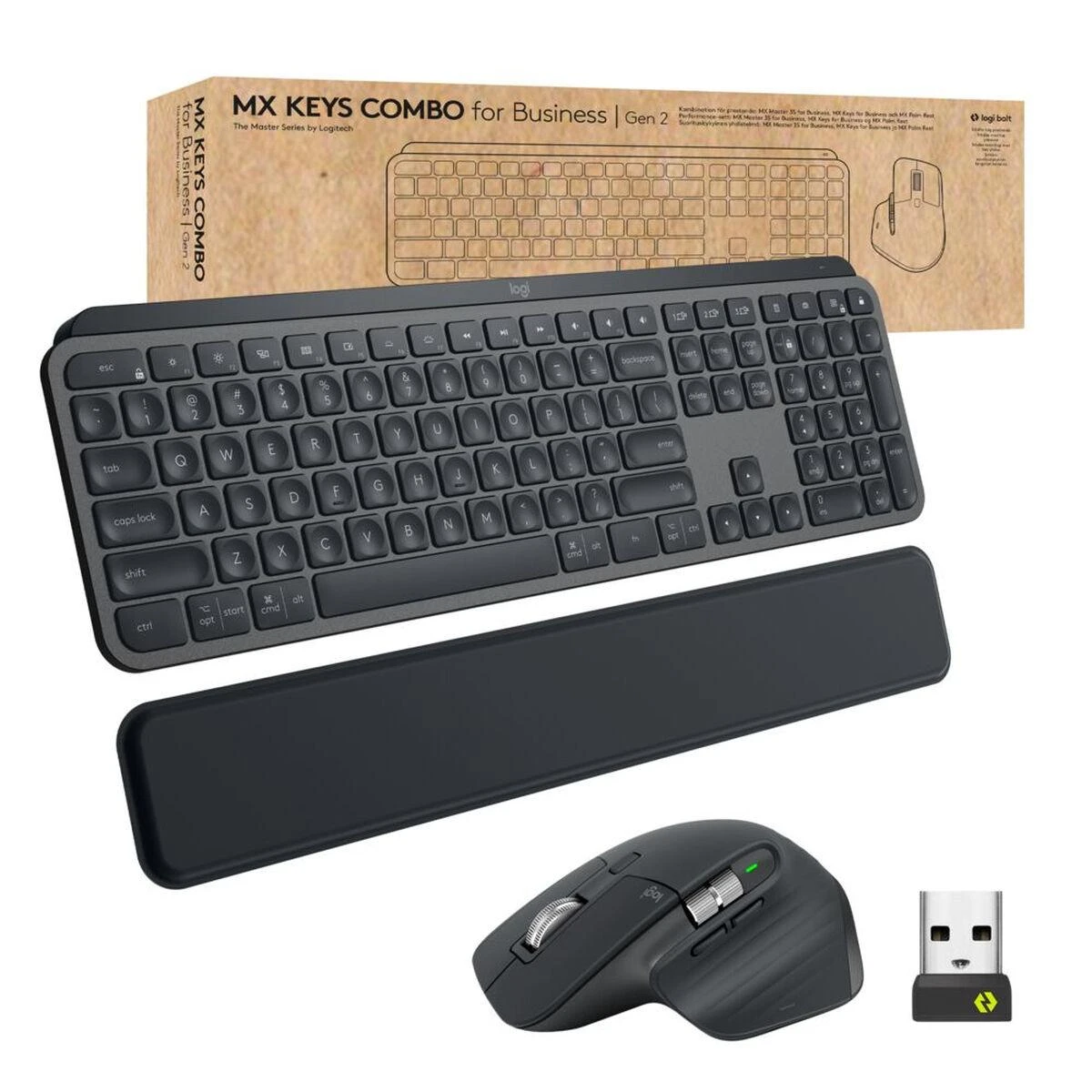 Klaviatūra ir pelė Kit Logitech MX KEYS Combo FOR Business GEN