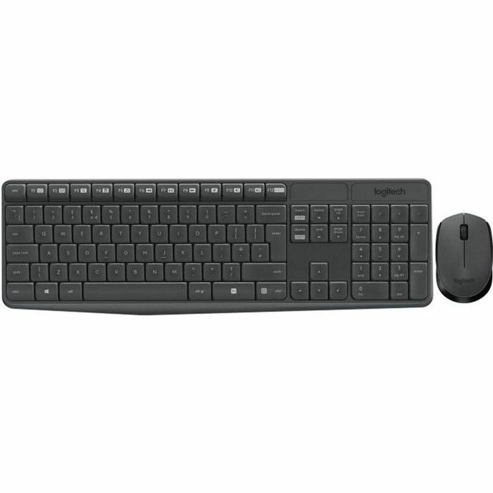 Logitech MK235 Belaidė Klaviatūra ir pelė - Pilkas-FRA-2.4GHZ-CENTRAL