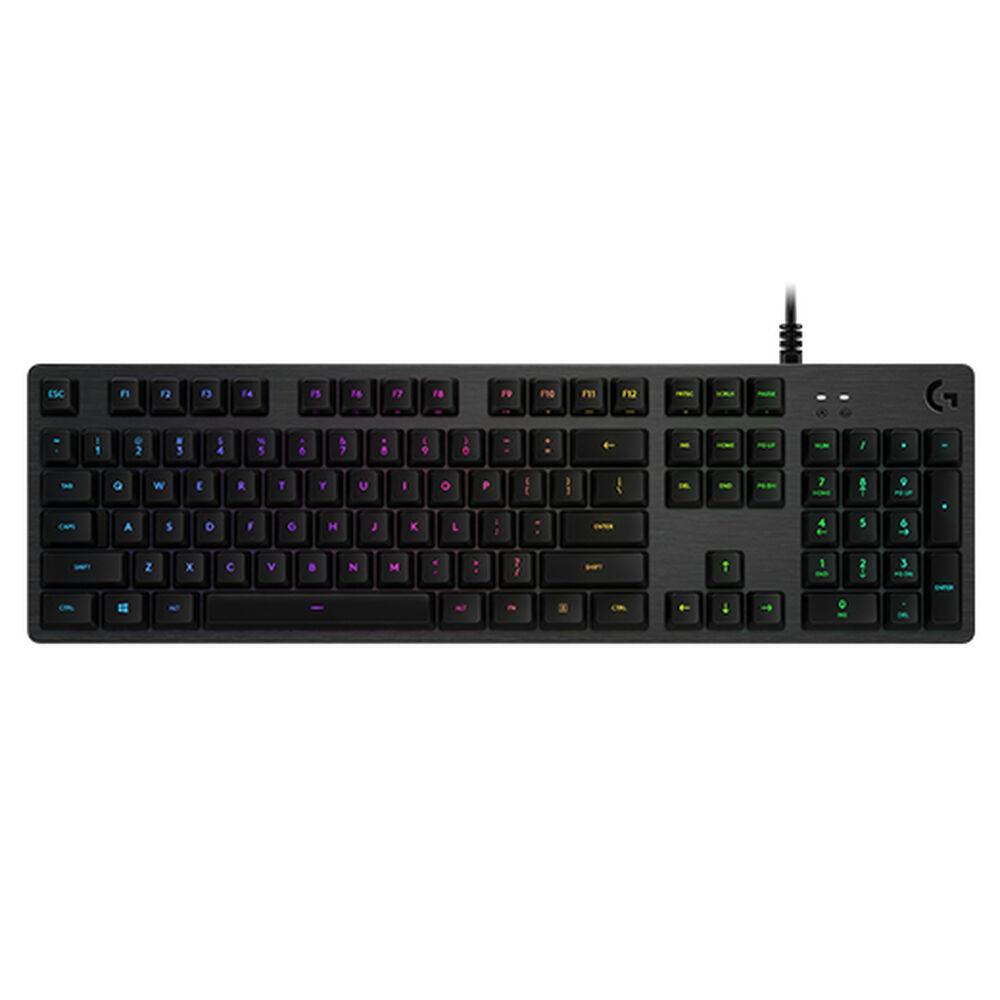 Klaviatūra Logitech G512 LightSync QWERTY (ispanų), GX Brown Tactile, anglis