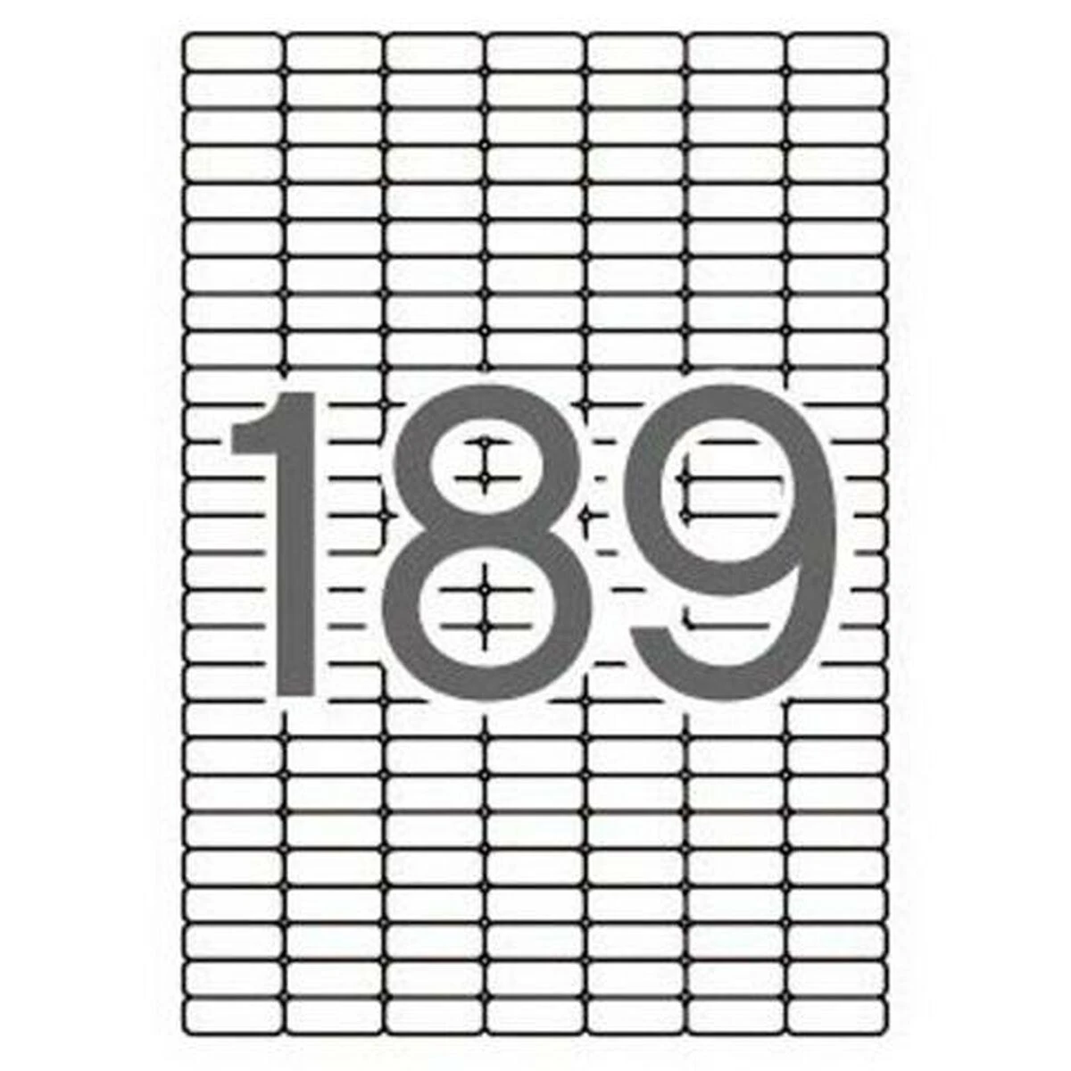 Lipnios etiketės Apli, A4, 25.4x10mm, nuimamos, 189vnt., 25lapai